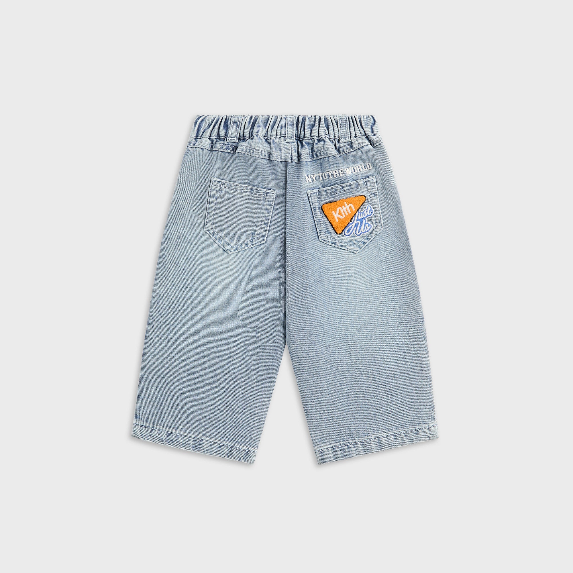 Kith Baby NY to the World Denim Wide Leg Heston Jean - Light Indigo - Image 2
