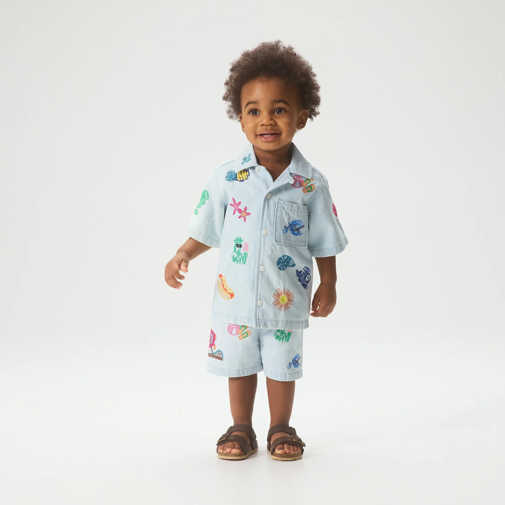Kith Baby Novelty Thompson Camp Short - Light Indigo - Image 2