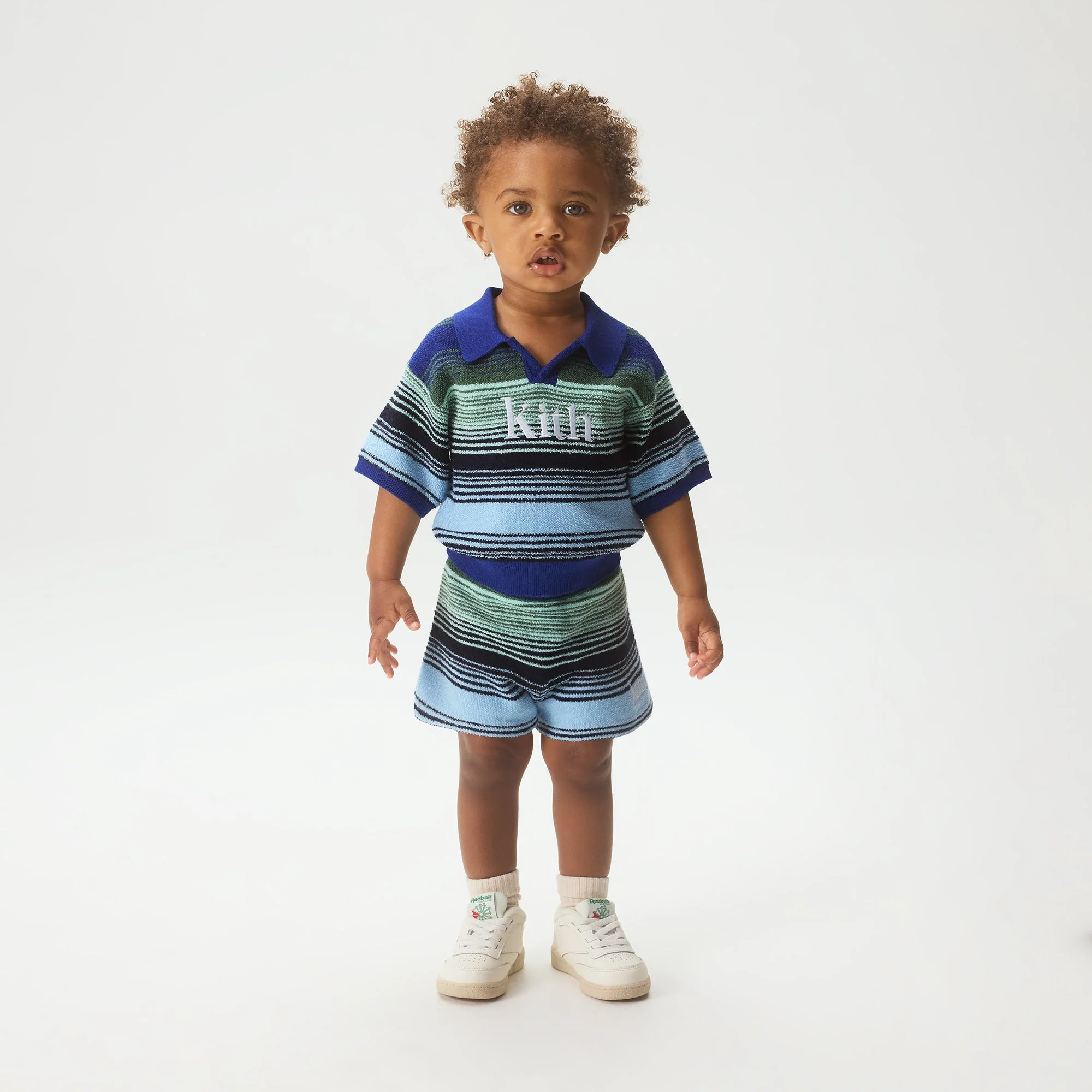 Kith Baby Striped Liam Short - Celeste - Image 2