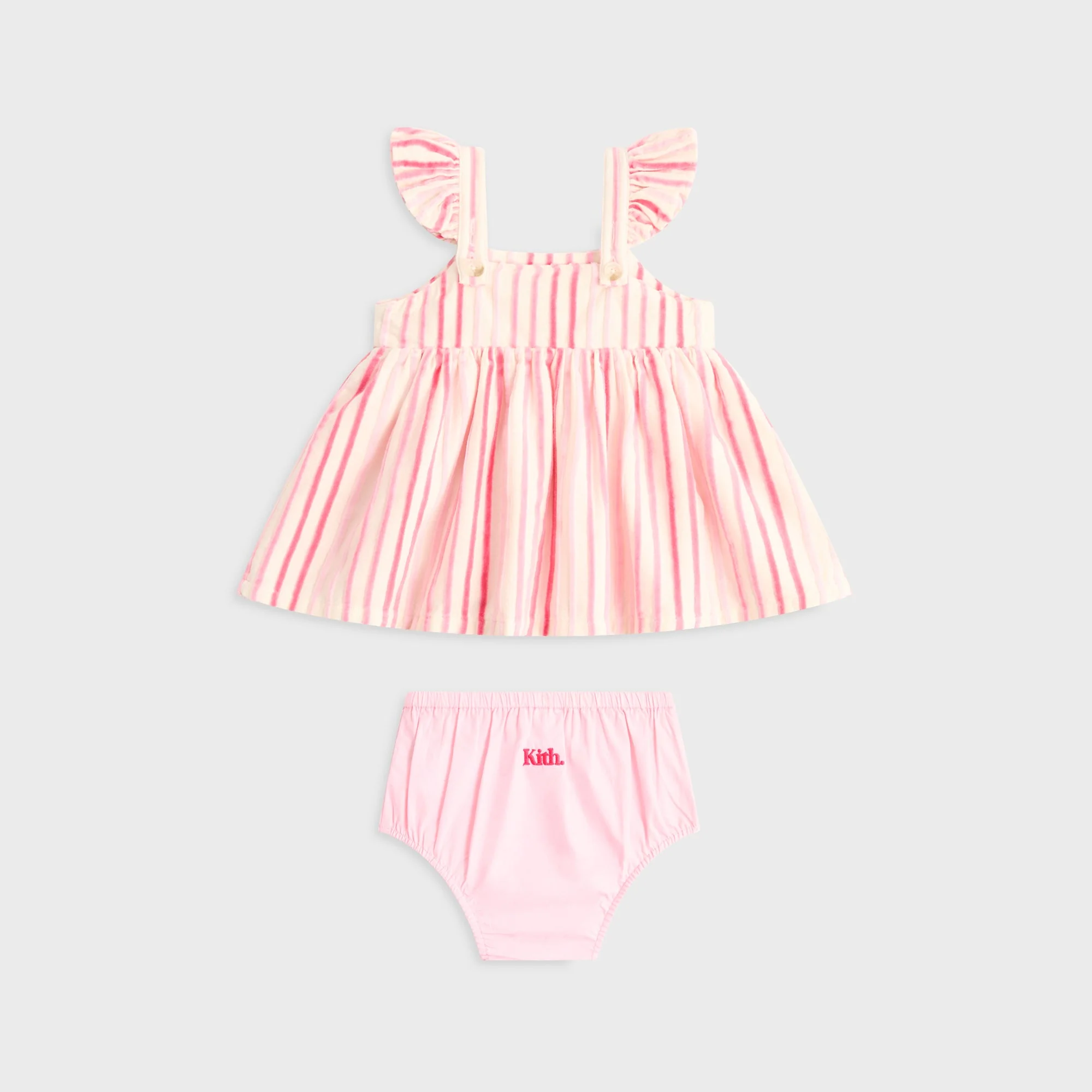 Kith Baby Chenille Stripe Amina Mini Dress - Protea - Image 3