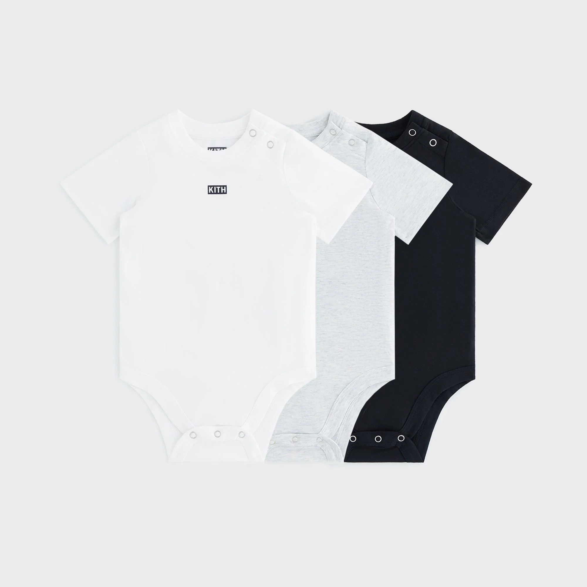 Kith Baby 3-Pack Origins Onesie - Black