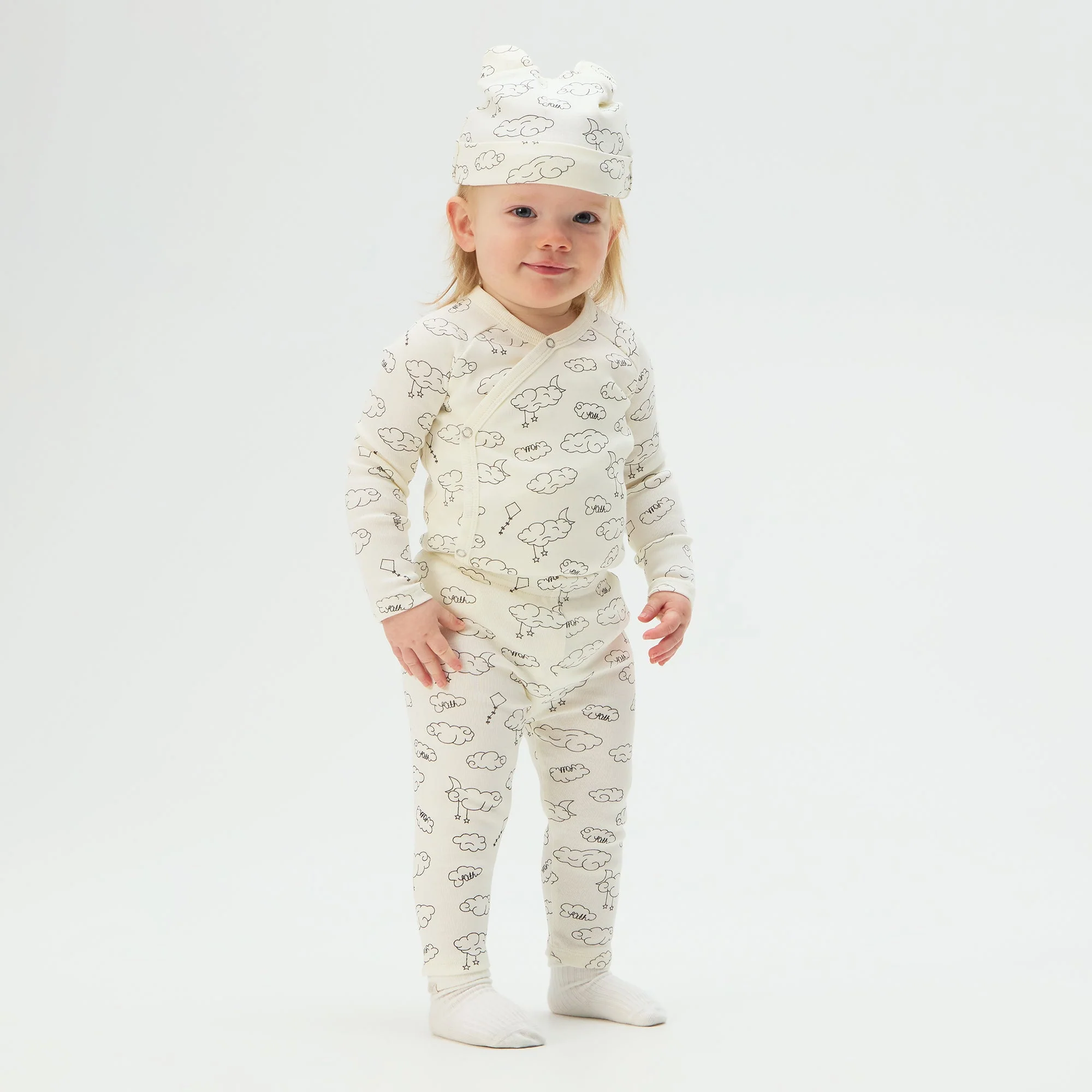 Kith Baby Printed Ribbed Bodysuit Set - Silk - Image 2
