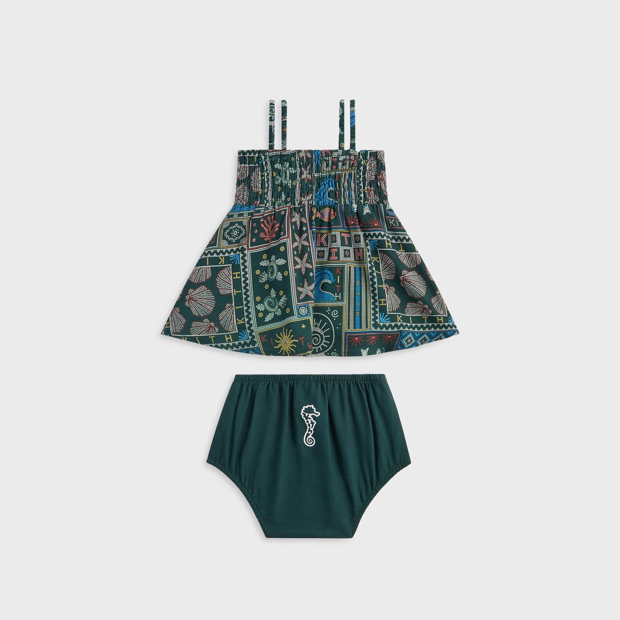 Kith Baby Beach Tile Dress Bloomer Set - Stadium - Image 3