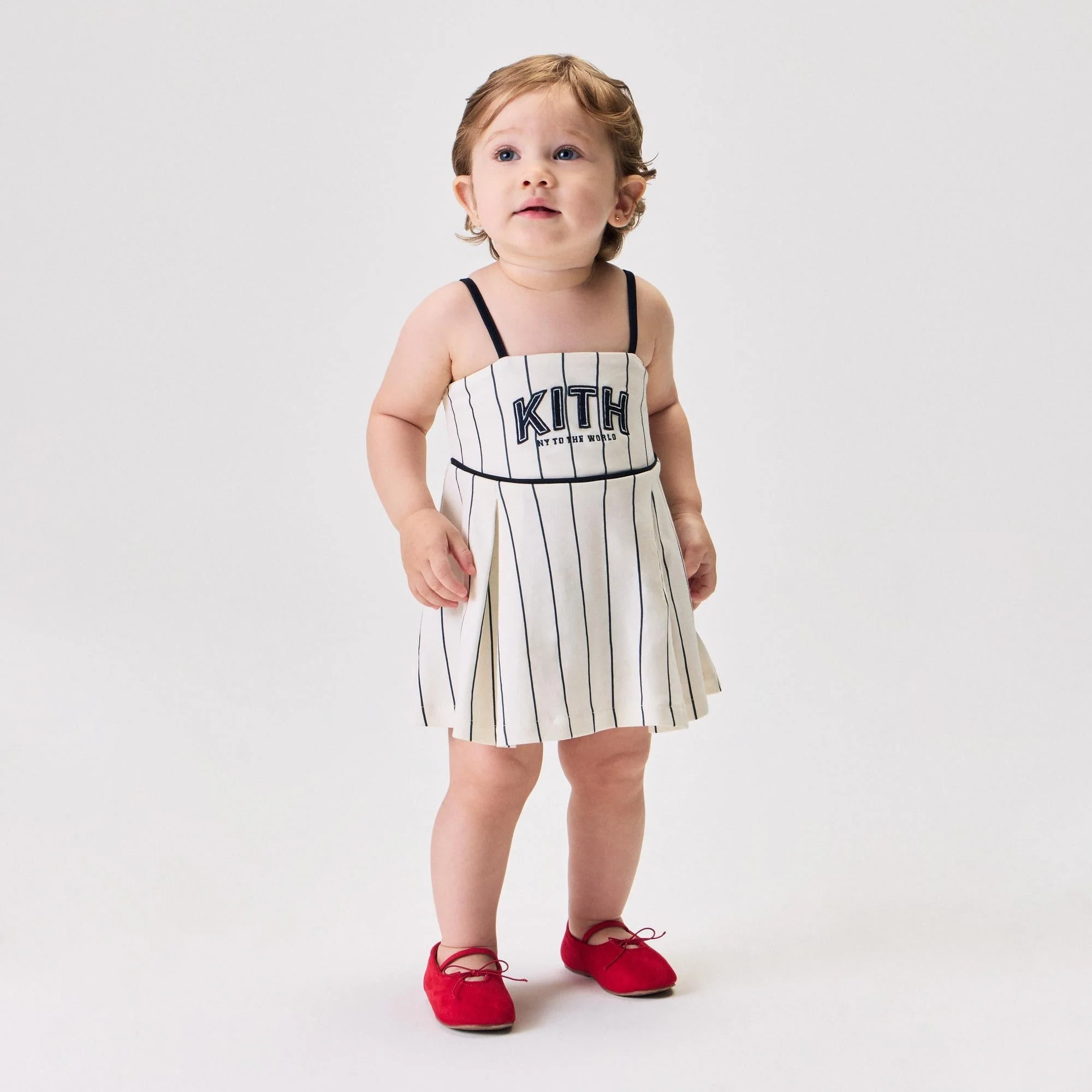 Kith Baby Pinstripe Baseball Dress Bloomer Set - Silk - PH - Image 2