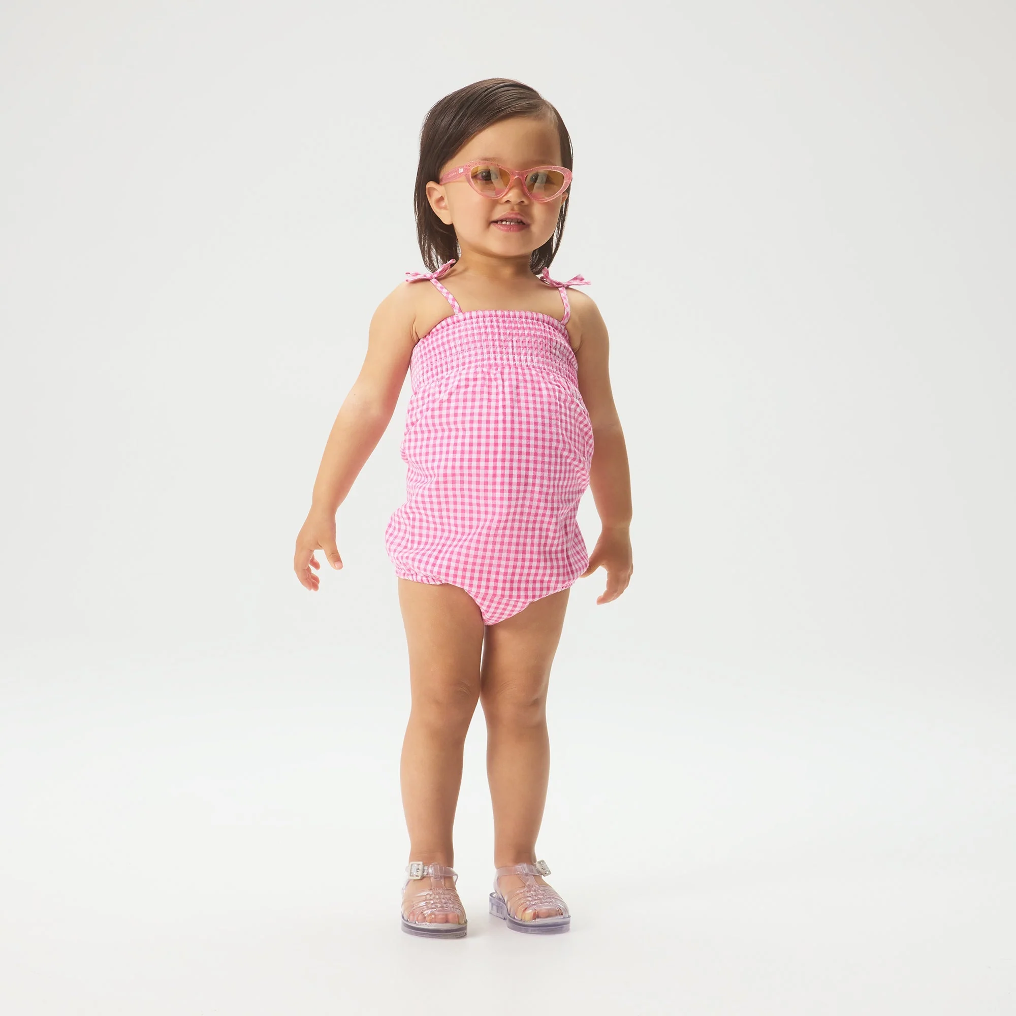 Kith Baby Gingham Tie Romper - Electra - Image 2