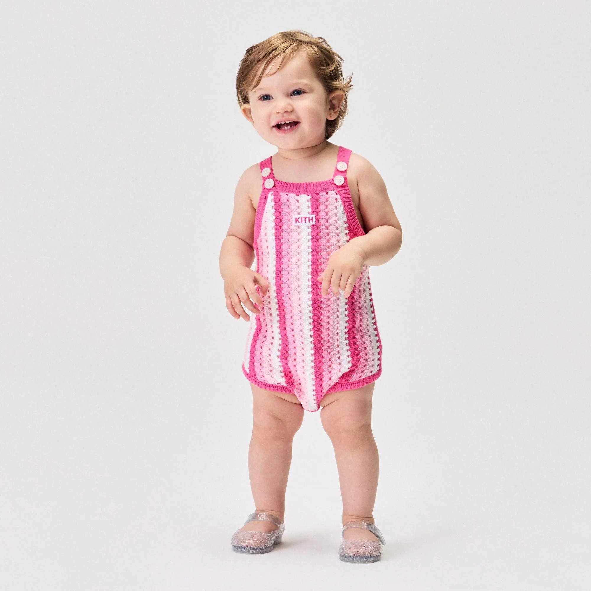 Kith Baby Open Knit Romper - Canna - Image 2