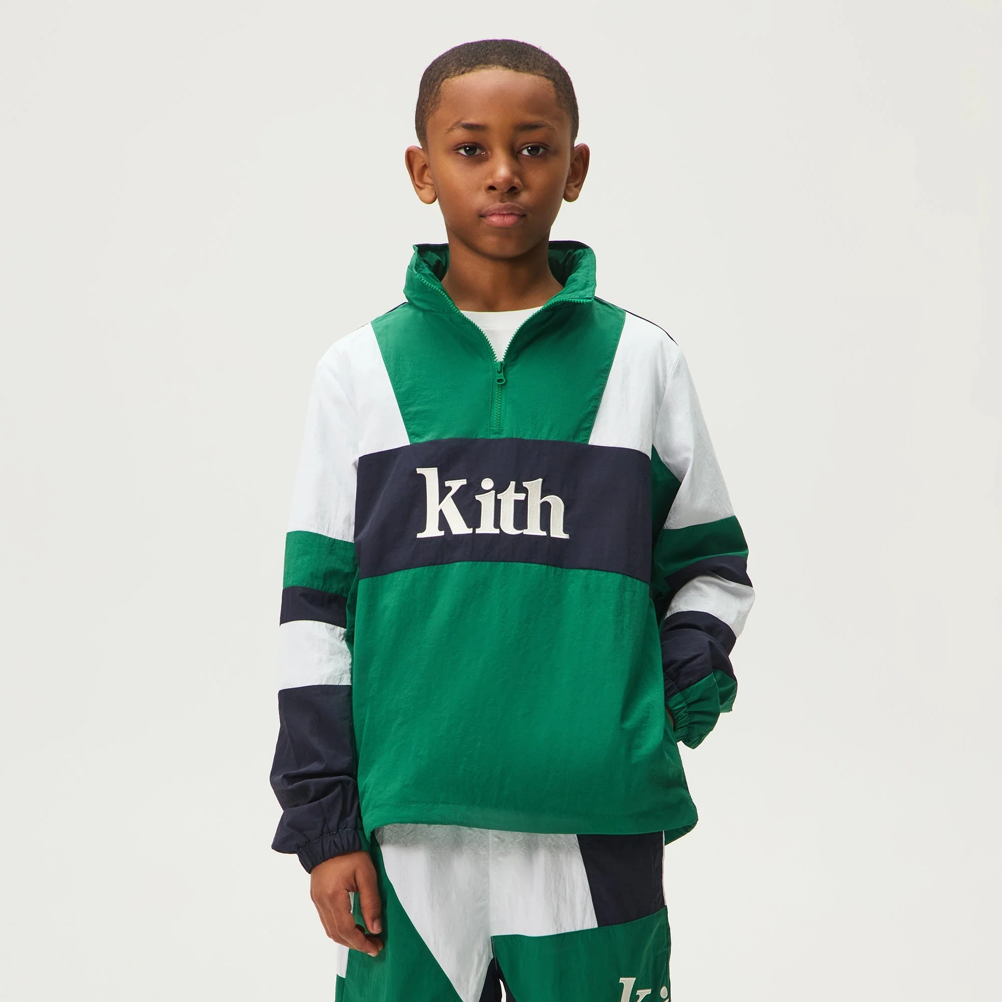 Kith Kids Blocked Linden Harrison Pullover - Newt - Image 2