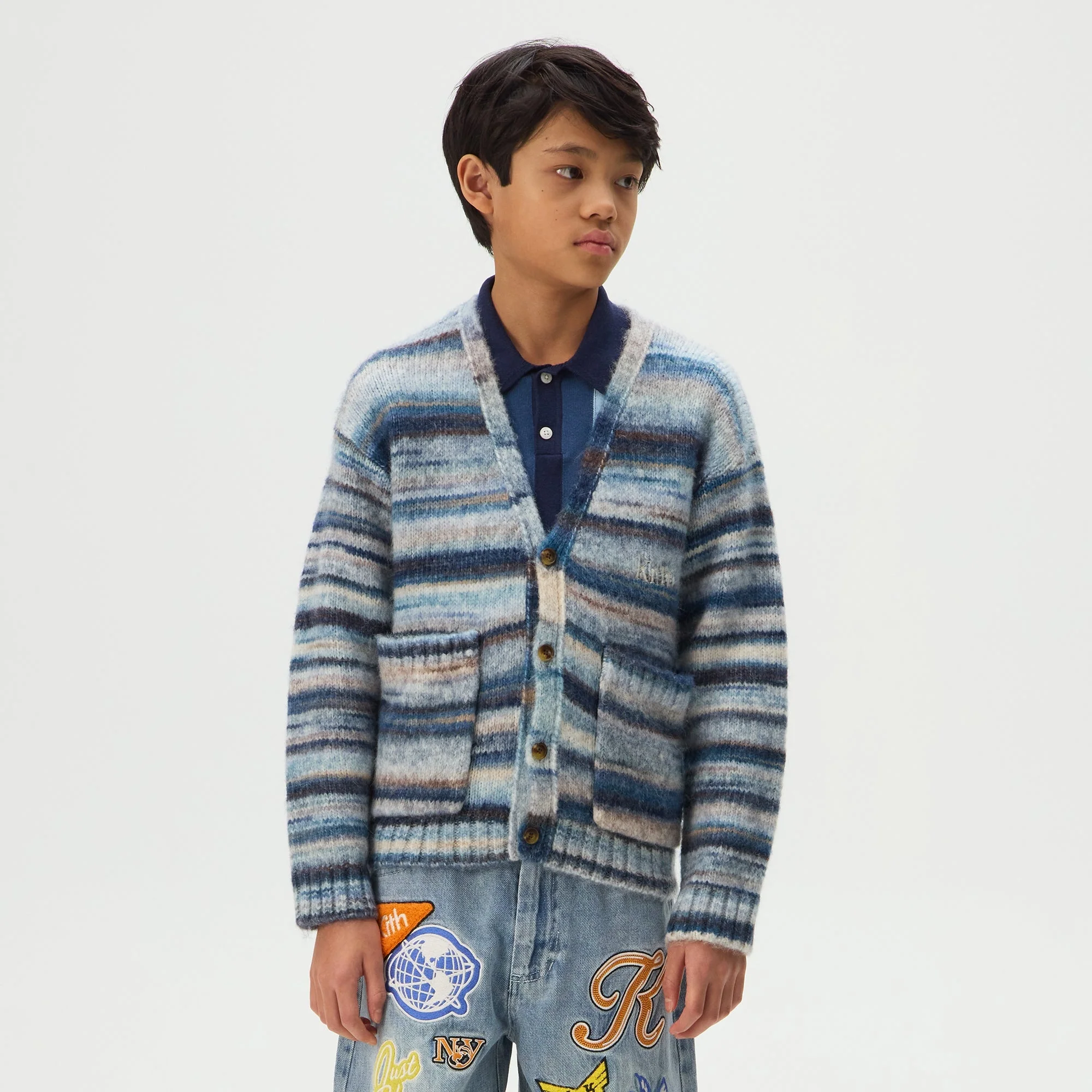 Kith Kids Logo Gramercy Sweater Cardigan - Cast - Image 2