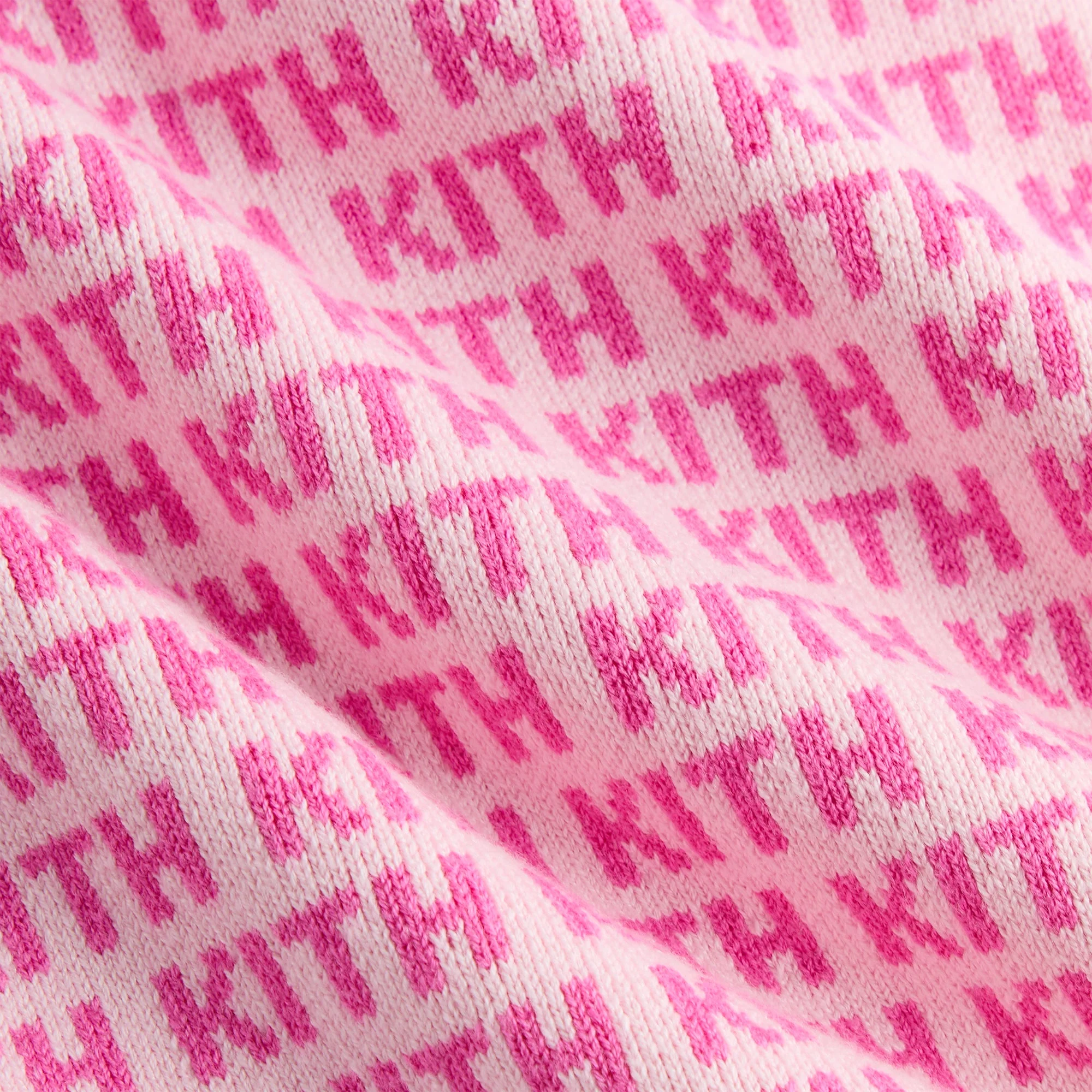 Kith Kids Cropped Monogram Jacquard Teagan Polo - Bubble - Image 5