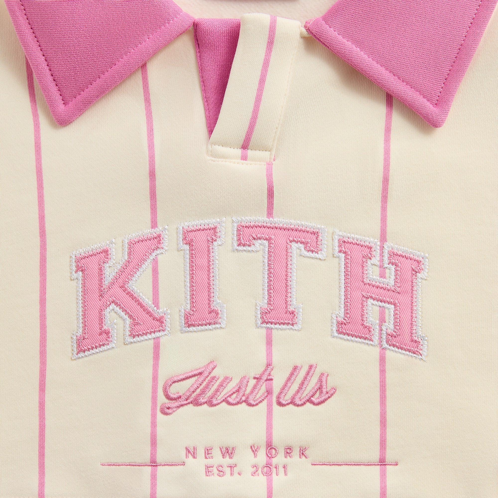 Kith Kids Cropped Collared Nelson Sweatshirt - Bubble - Image 4