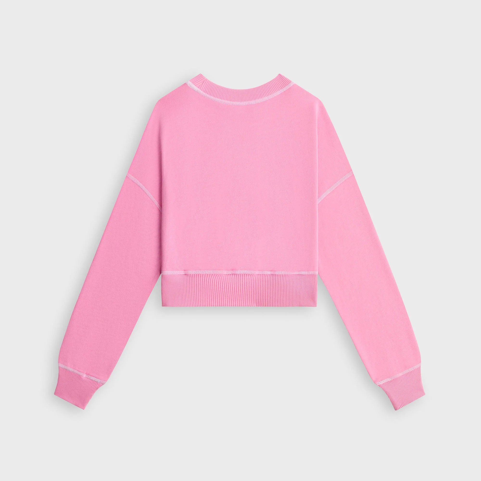 Kith Kids Cropped Contrast Stitch Nelson Crewneck - Caladium - Image 3