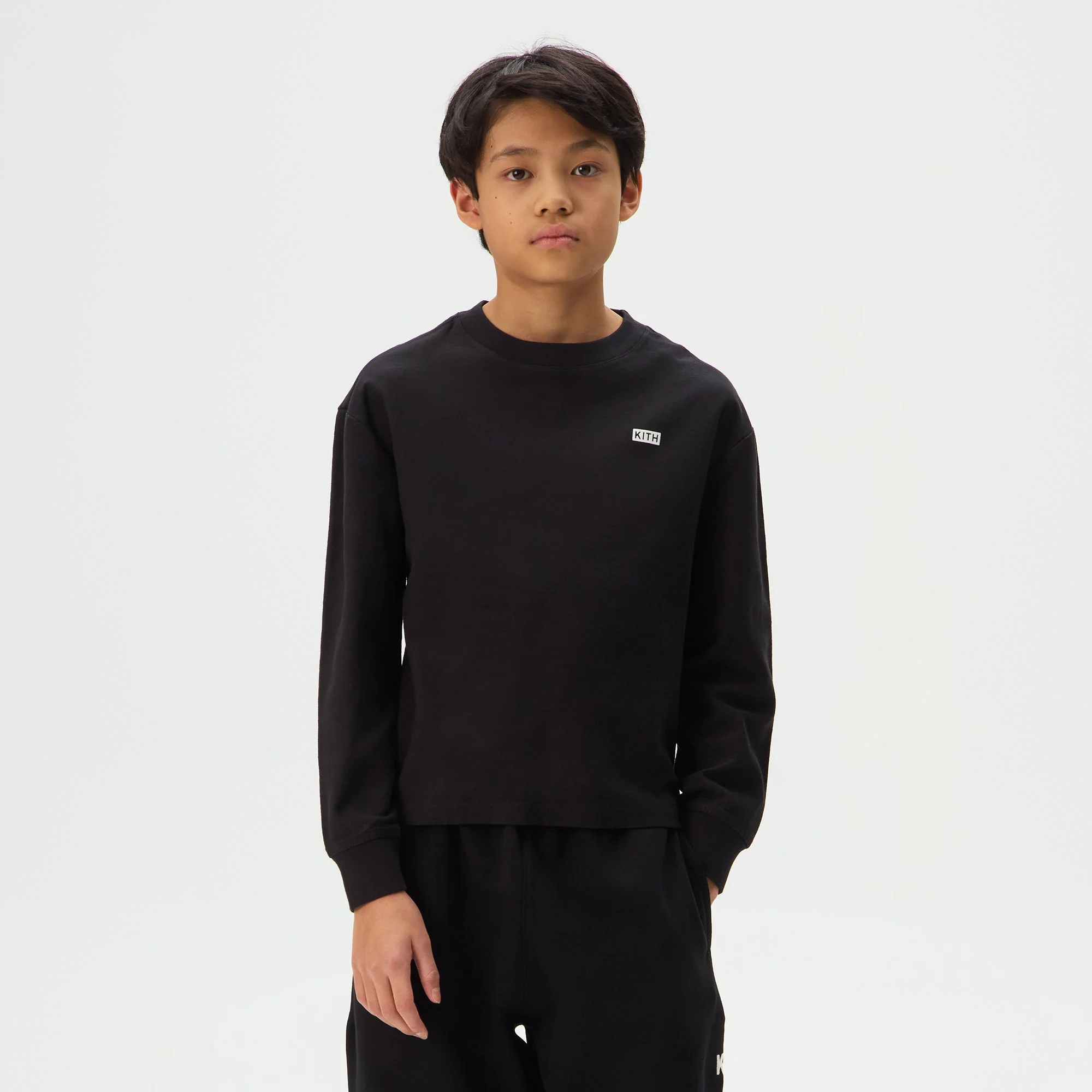 Kith Kids Long Sleeve LAX Tee - Black - Image 2