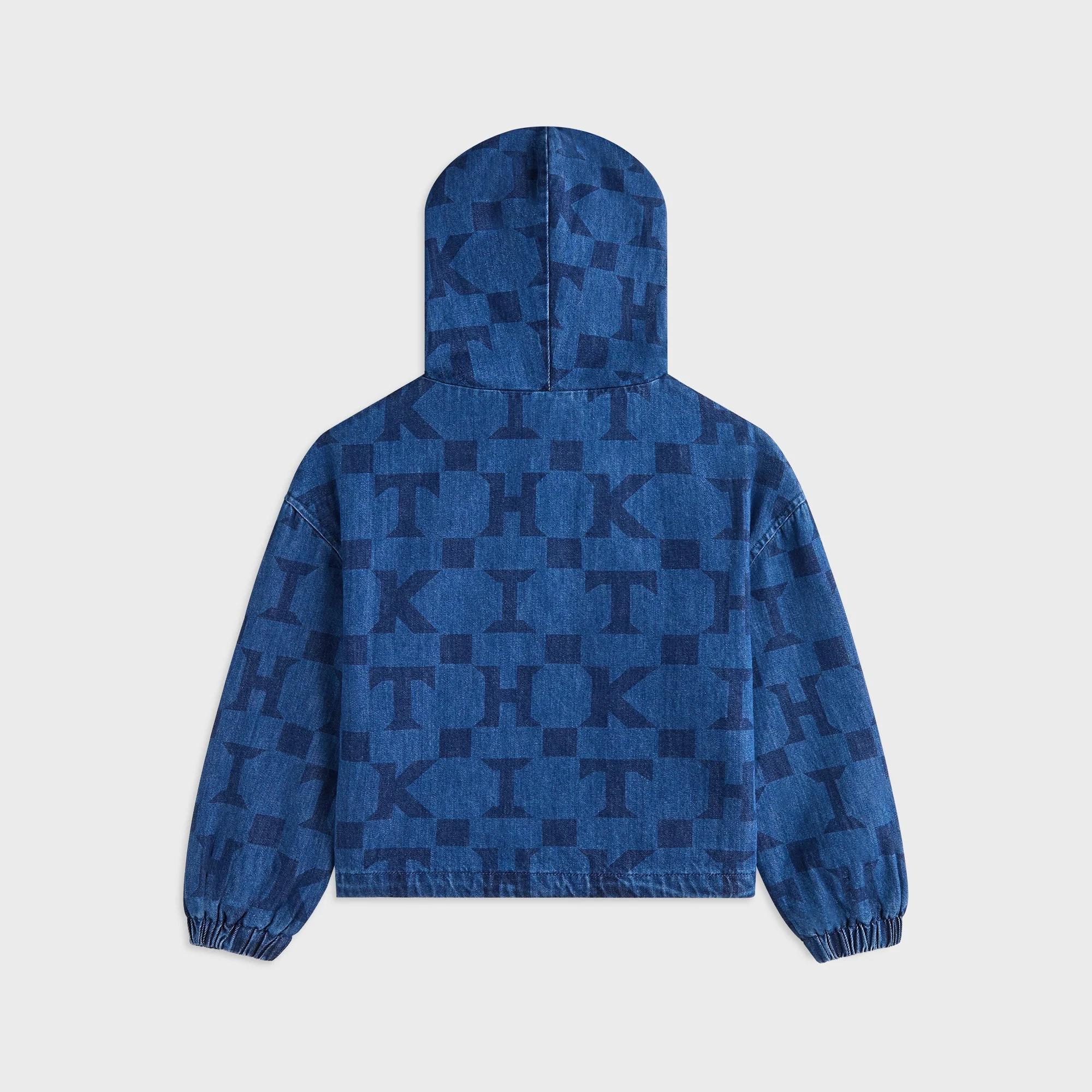 Kith Kids Monogram Denim Harrison Pullover - Stoerm Mid Wash - Image 3