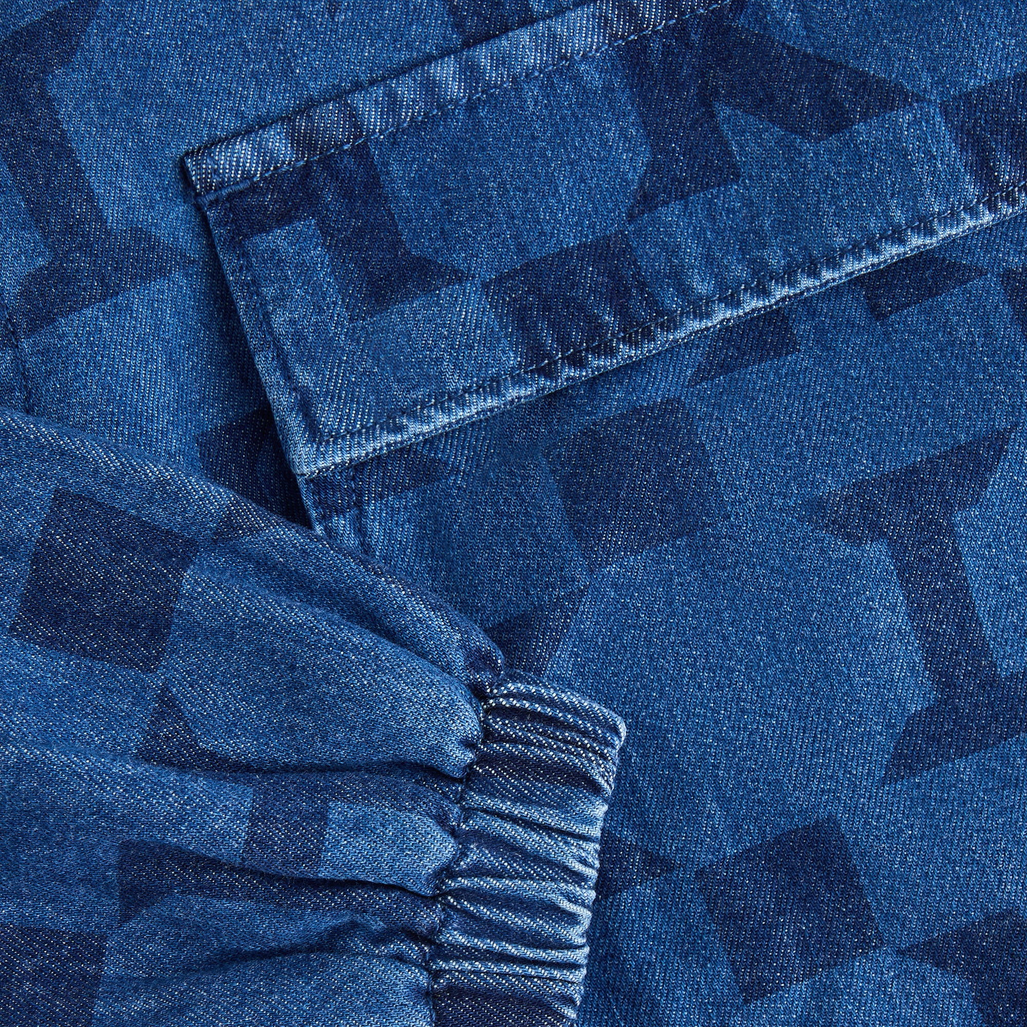 Kith Kids Monogram Denim Harrison Pullover - Stoerm Mid Wash - Image 5