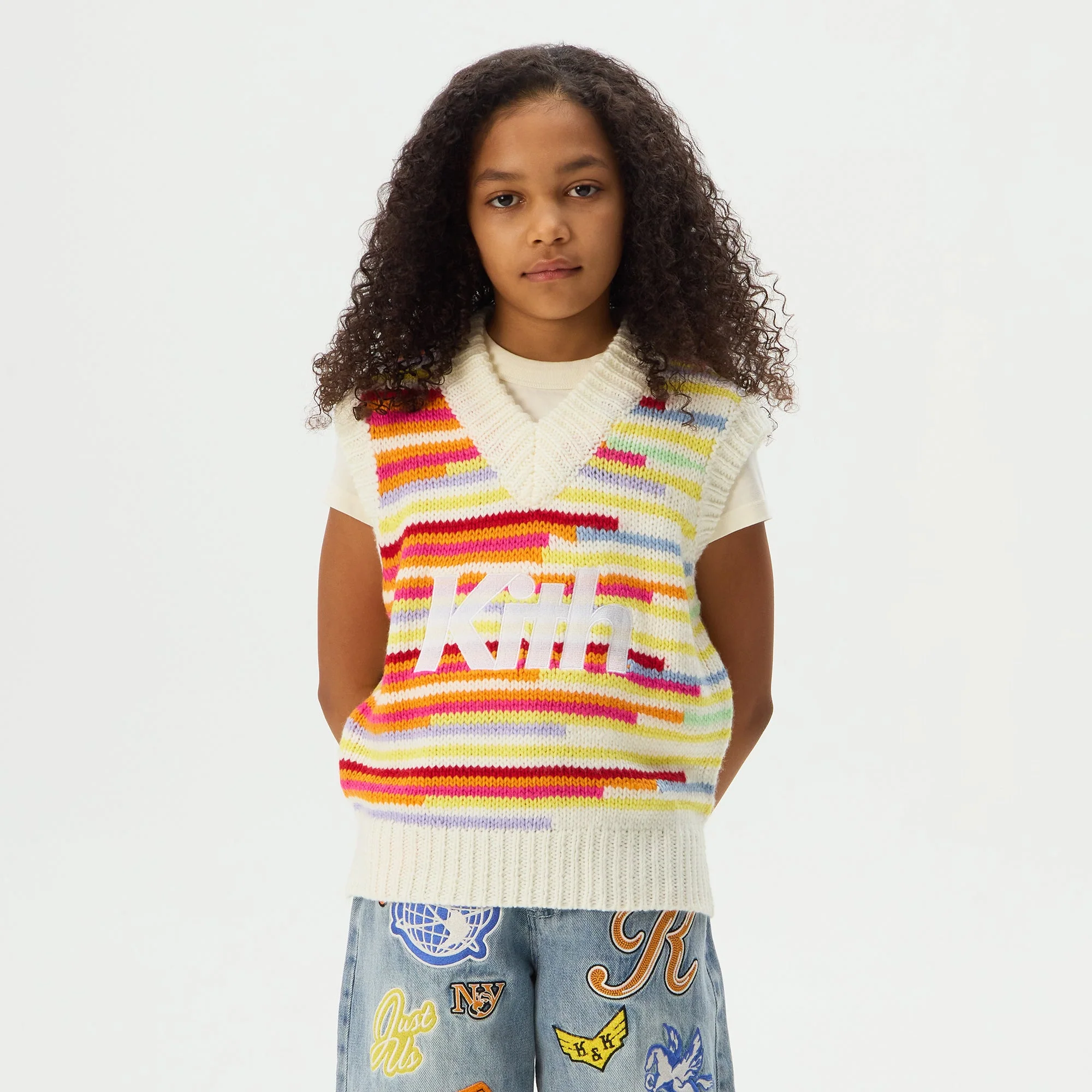 Kith Kids Chunky Space Dye Sweater Vest - Multi - Image 2