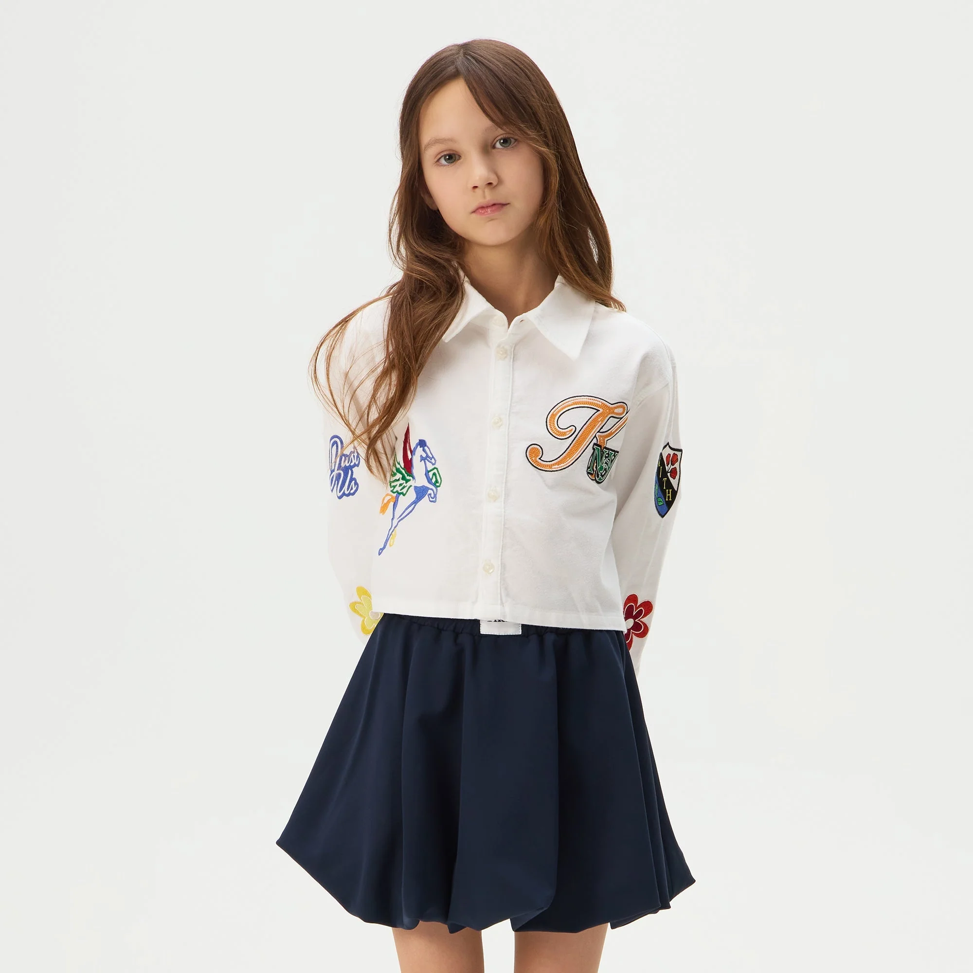 Kith Kids NY to the World Cropped Apollo Shirt - Silk - Image 2