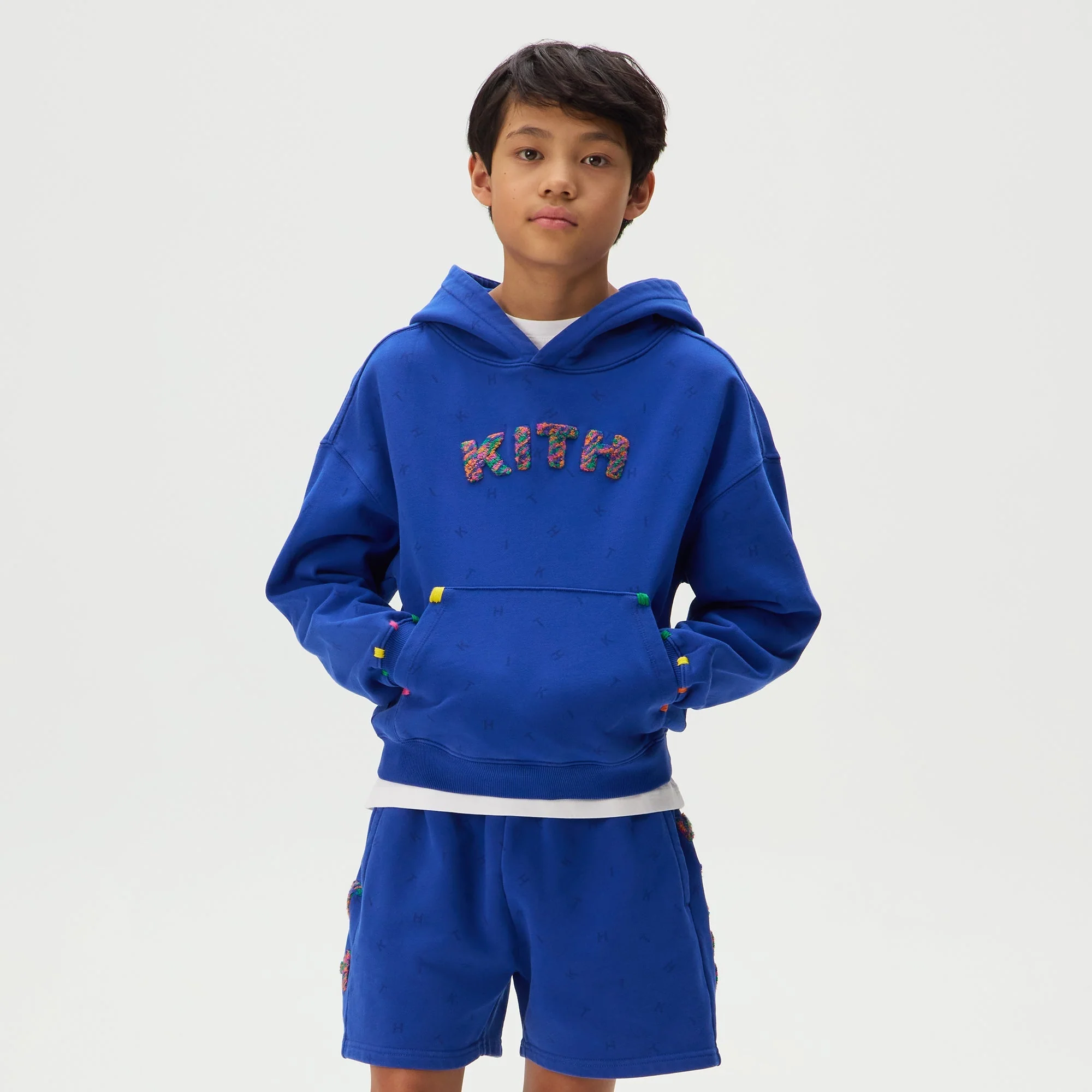 Kith Kids Monogram Chenille Nelson Hoodie - Cyclone - Image 2
