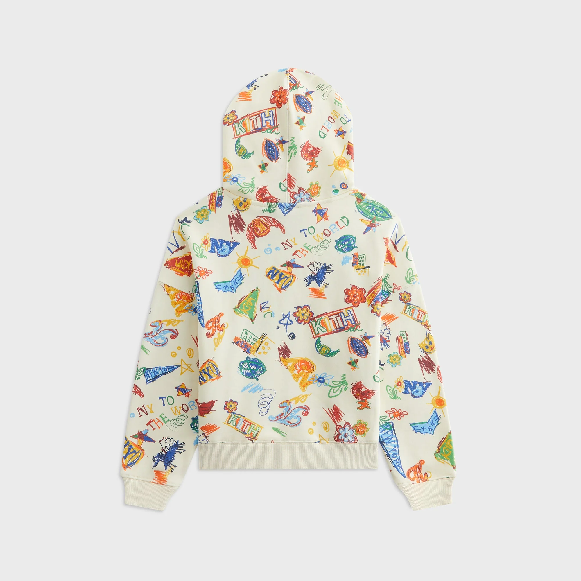 Kith Kids NY Sketchbook Nelson Hoodie - Sandrift - Image 3
