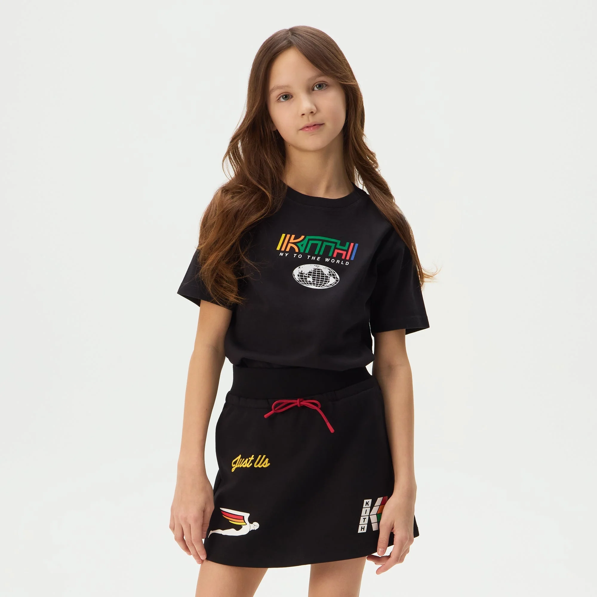 Kith Kids Global Patch Graphic Tee - Black - Image 2