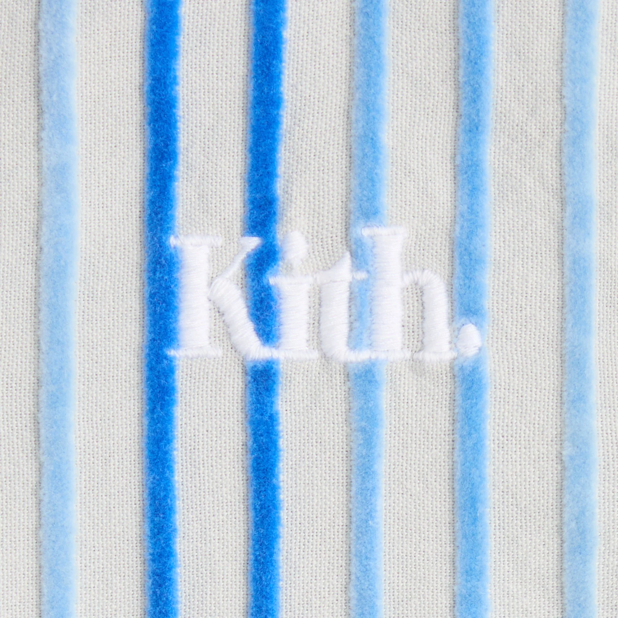 Kith Kids Chenille Stripe Thompson Camp Shirt - Cornflower - Image 4