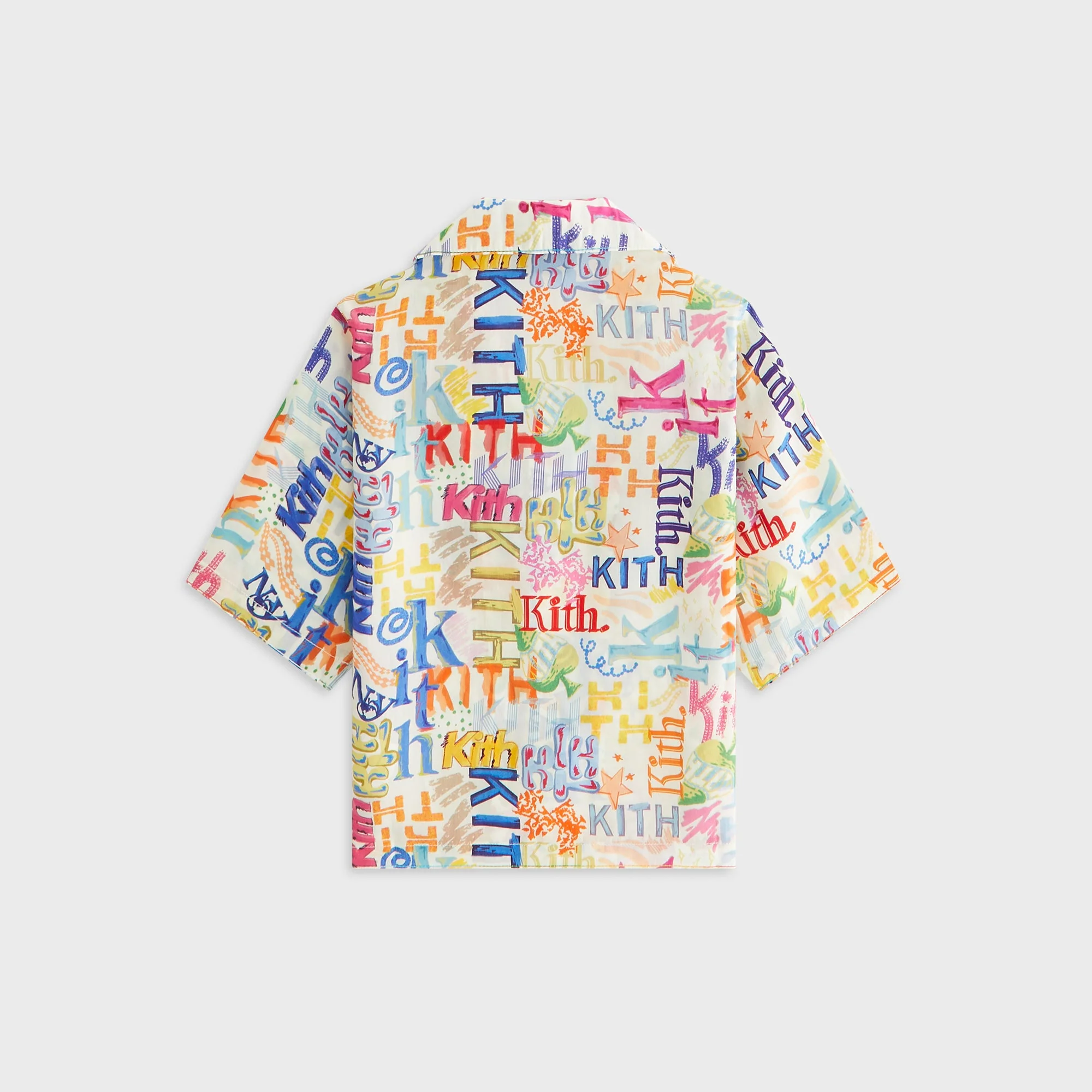 Kith Kids Thompson Camp Sketched Monogram Shirt - Silk - Image 3