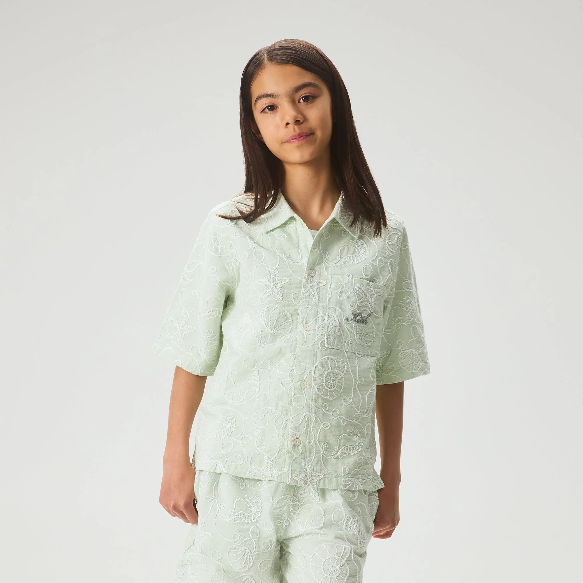 Kith Kids Seaside Bennet Camp Shirt - Tidal - Image 2