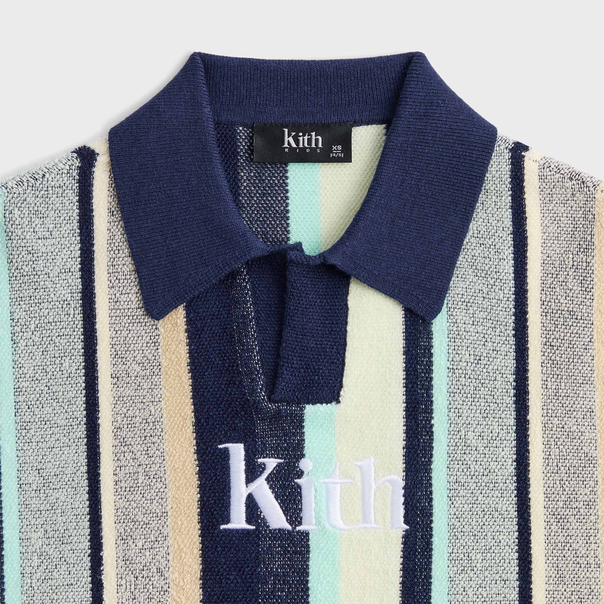 Kith Kids Striped Nelson Short Sleeve - Mykonos - Image 4
