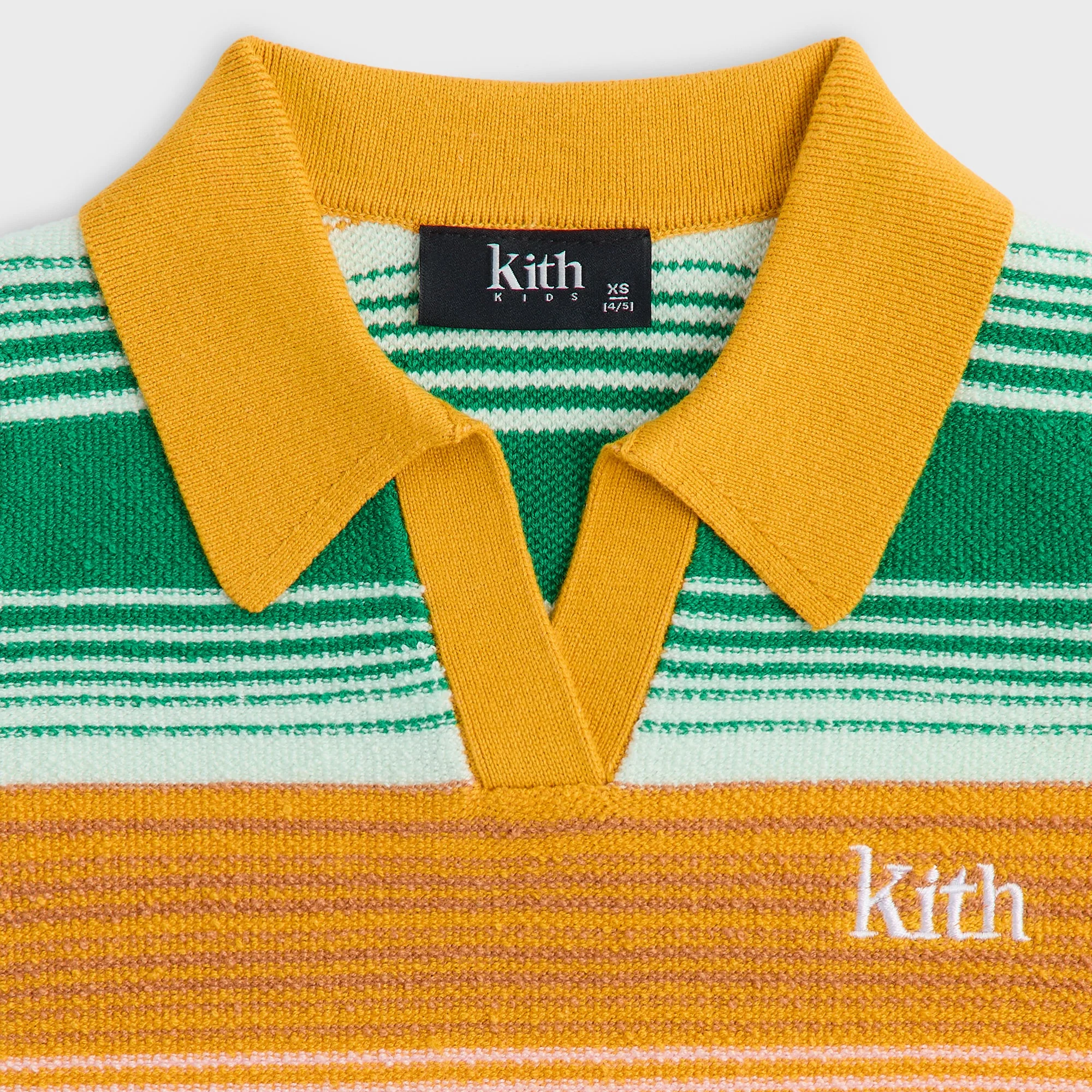 Kith Kids Striped Cropped Polo - Midsummer - Image 4