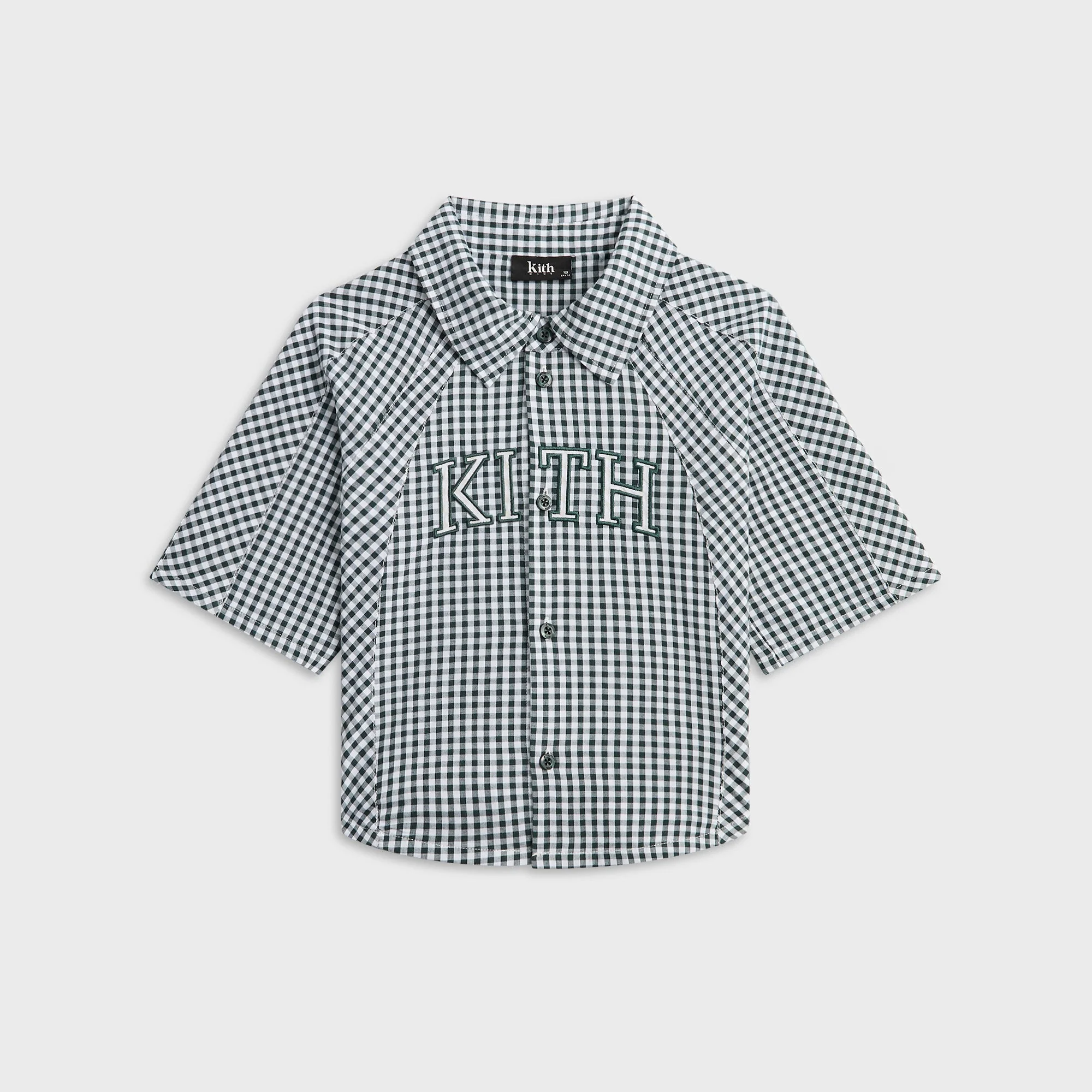 Kith Kids Blocked Gingham Apollo Shirt - Stadium