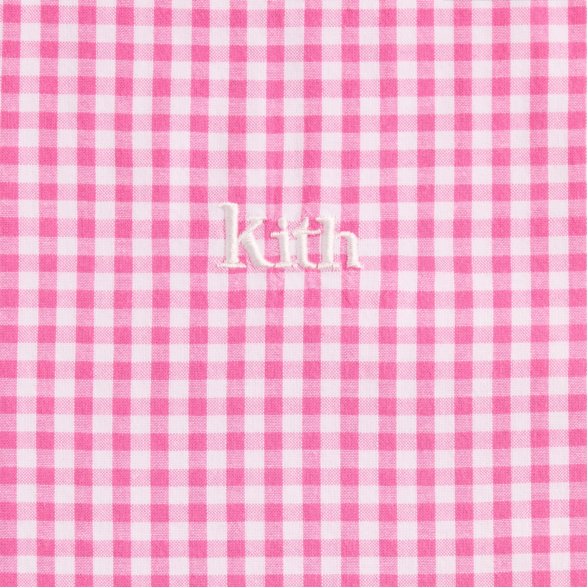 Kith Kids Gingham Cropped Tie Tank - Electra - Image 5