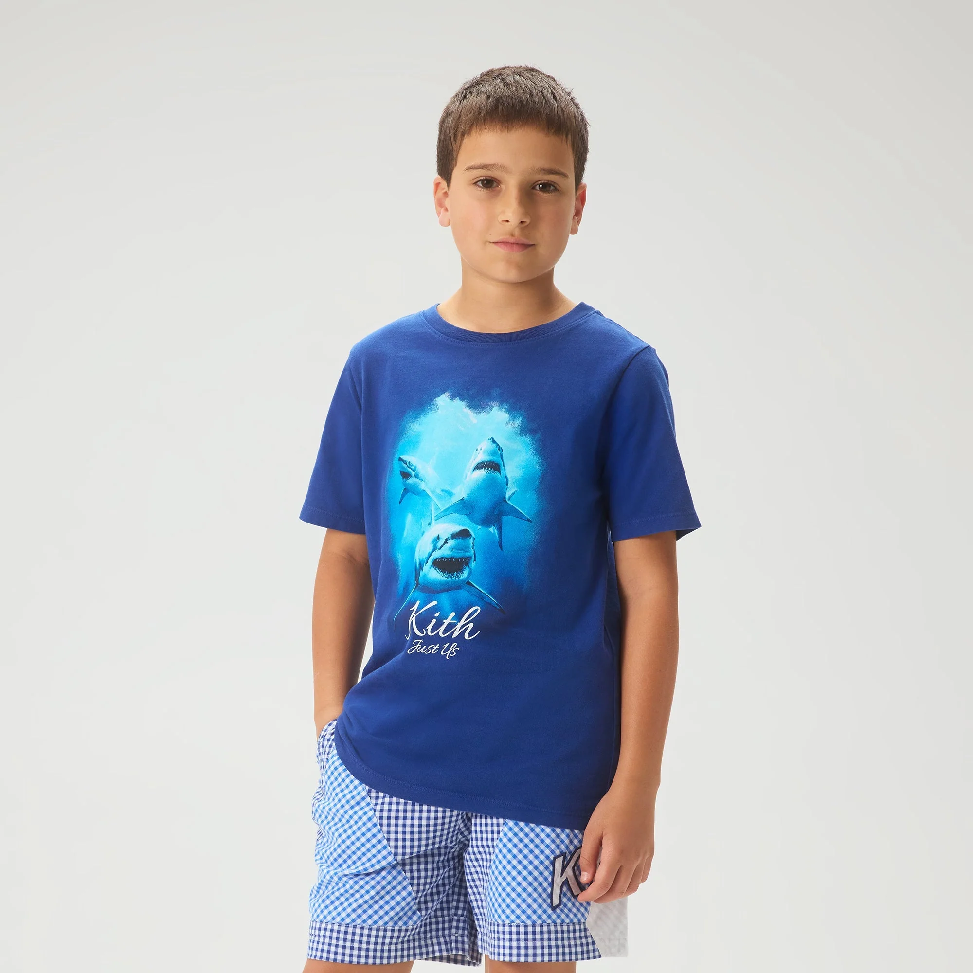 Kith Kids Great White Shark Vintage Graphic Tee - Layer - Image 2