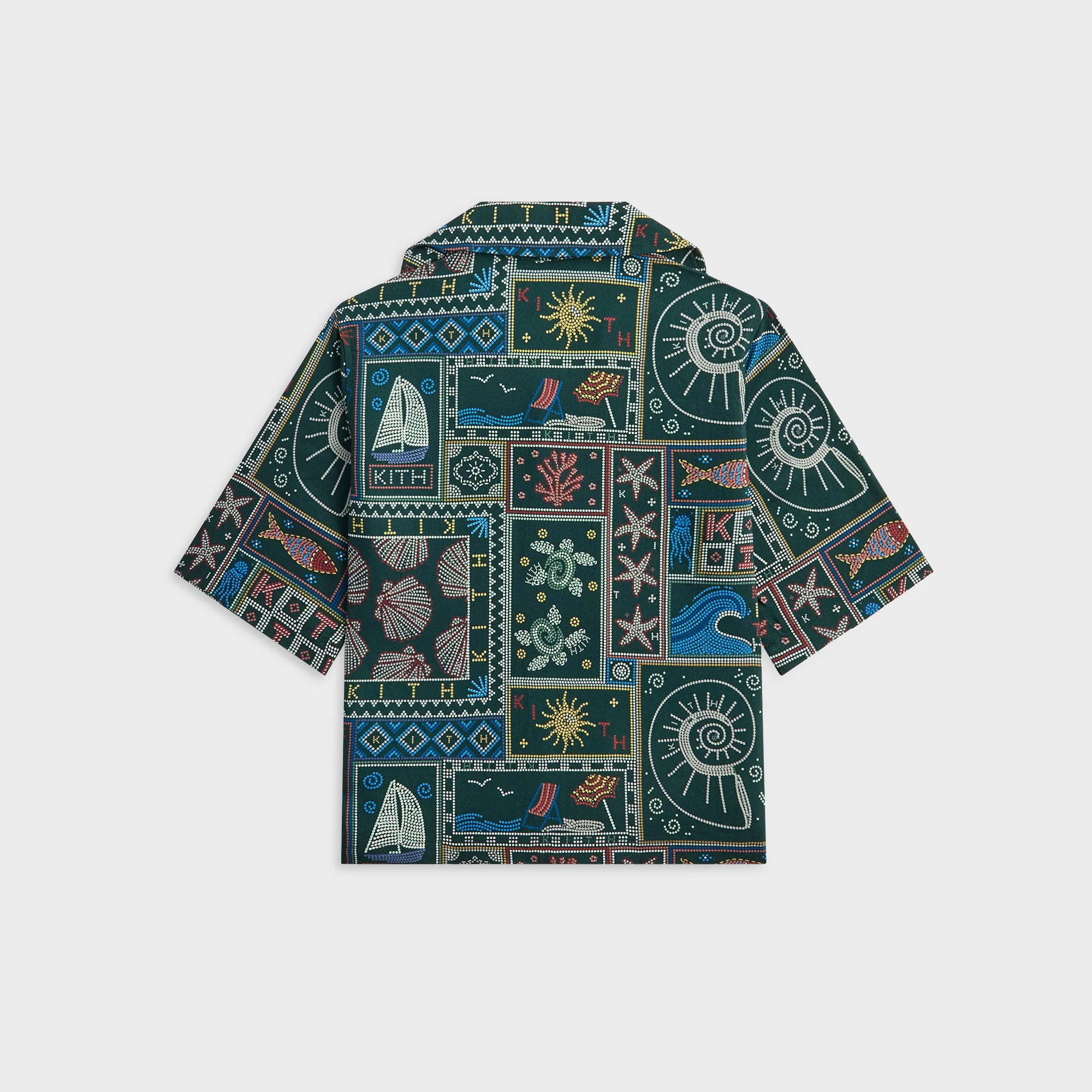 Kith Kids Beach Tile Thompson Camp Shirt - Stadium - Image 2