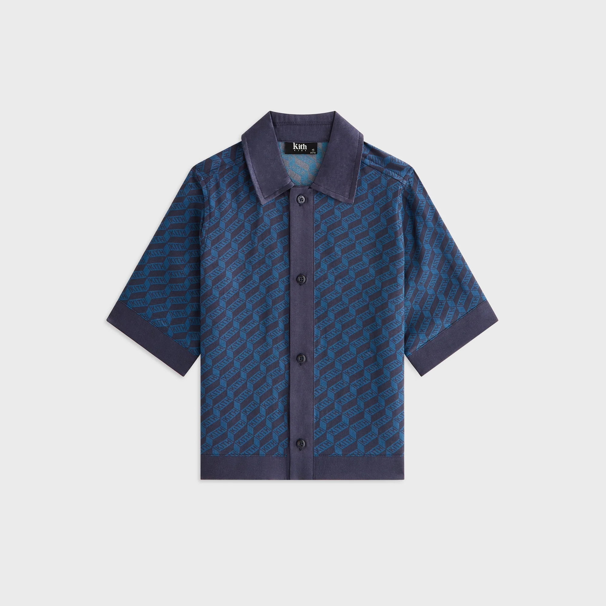 Kith Kids Monogram Bennet Camp Shirt - Nocturnal - PH