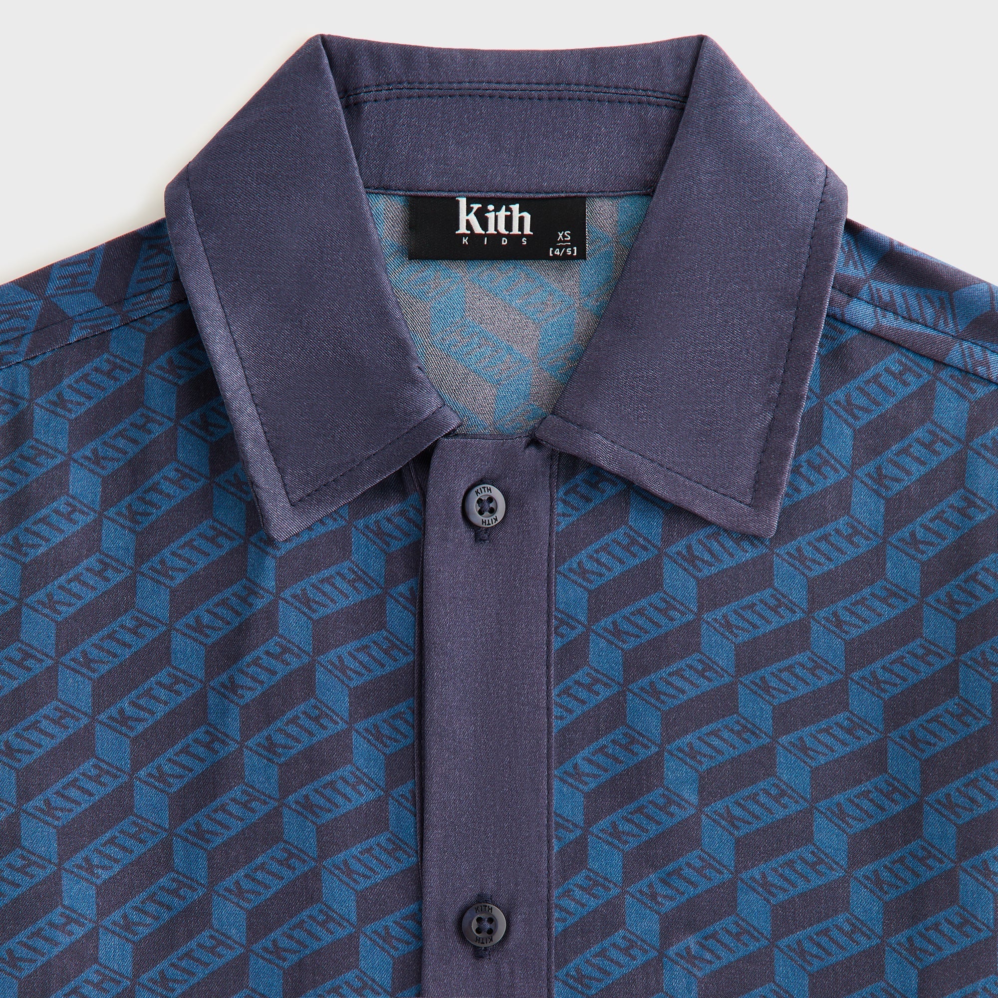 Kith Kids Monogram Bennet Camp Shirt - Nocturnal - PH - Image 4