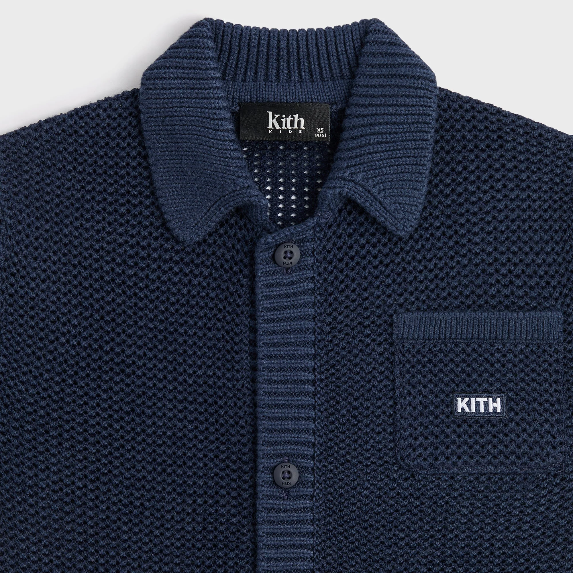 Kith Kids Textured Button Down Tilden Shirt - Nocturnal - PH - Image 4