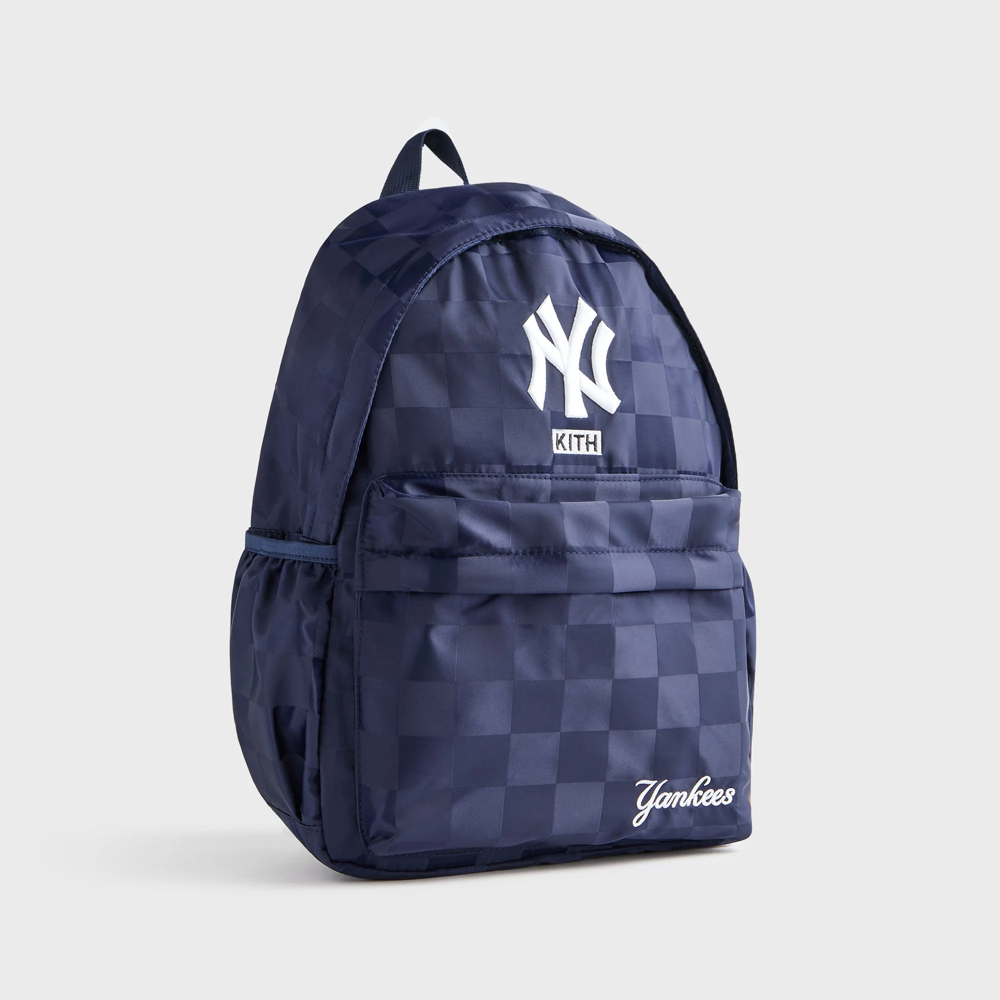 Kith Kids for the New York Yankees Checkered Satin Backpack - Nocturnal - Image 4