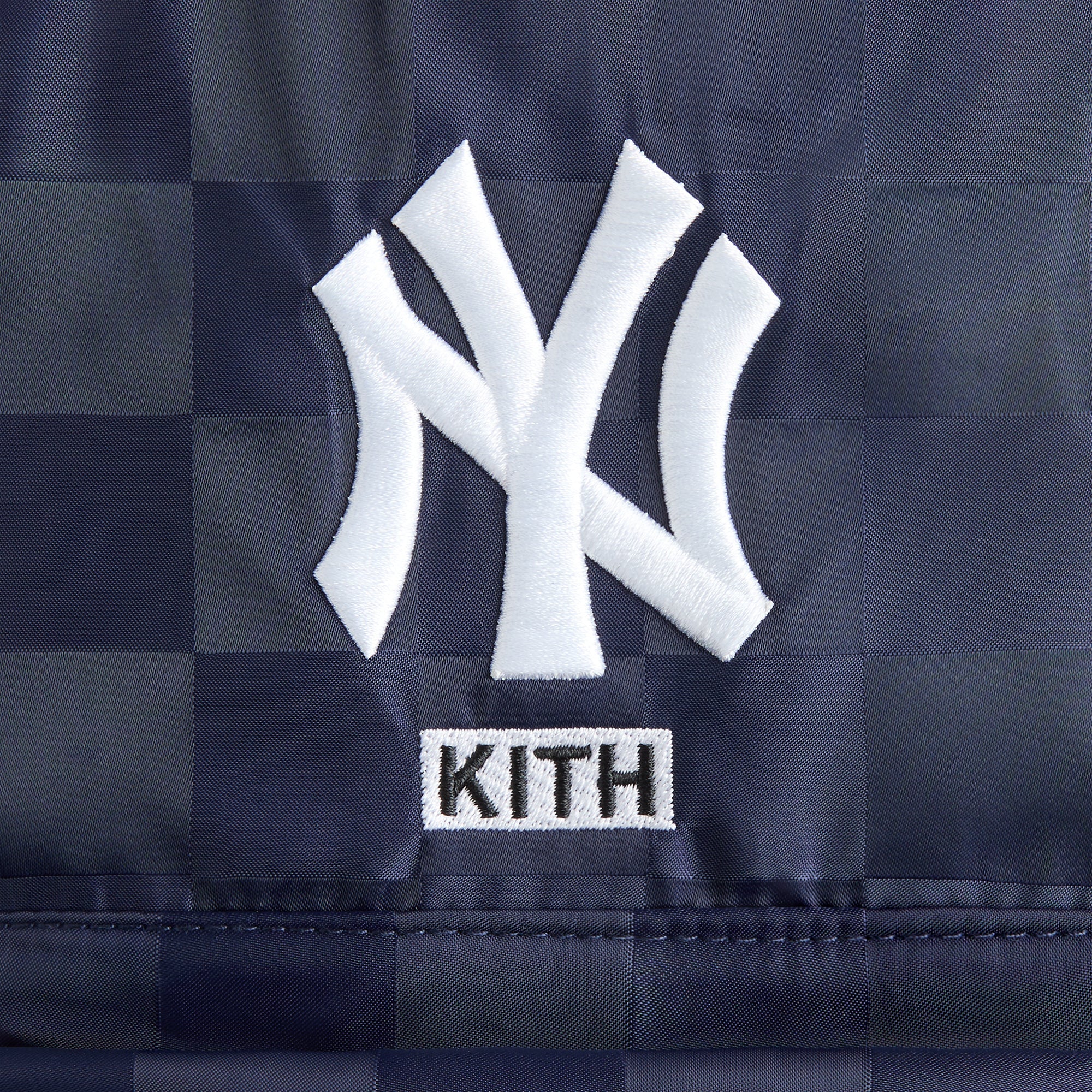 Kith Kids for the New York Yankees Checkered Satin Backpack - Nocturnal - Image 5