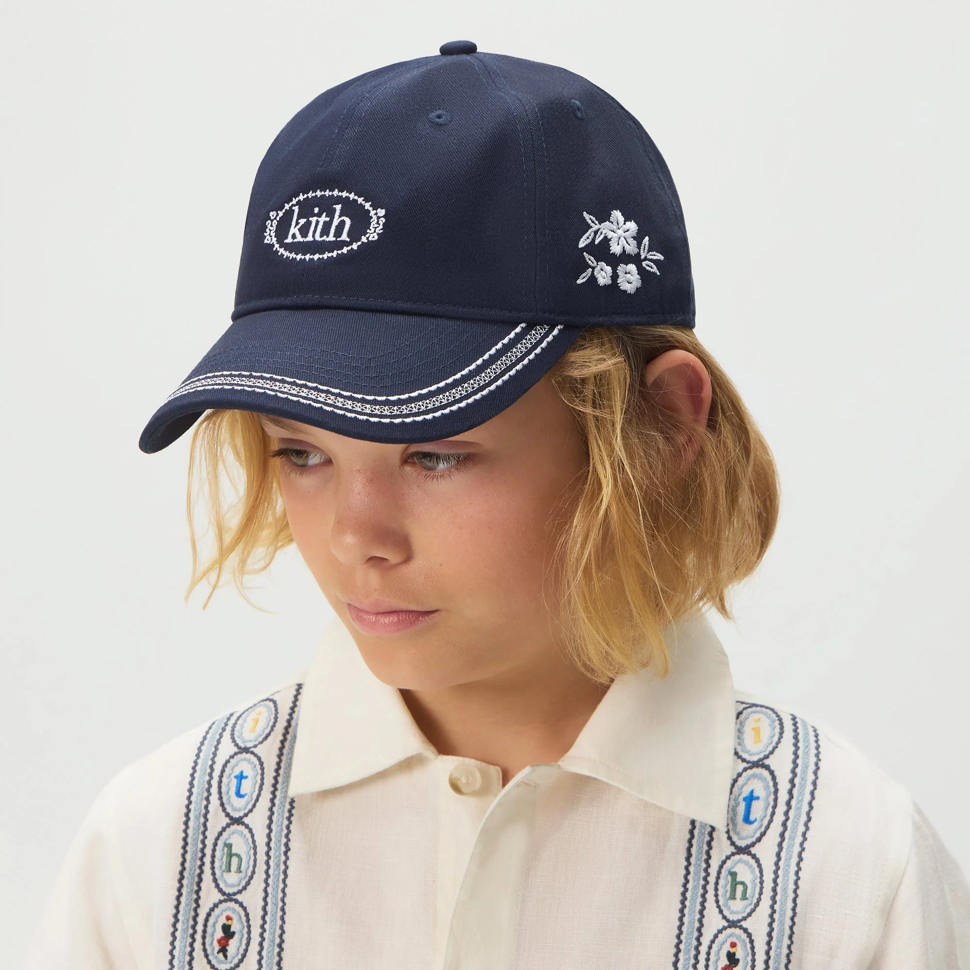 Kith Kids Floral Embroidered Classic Cap - Nocturnal - Image 2