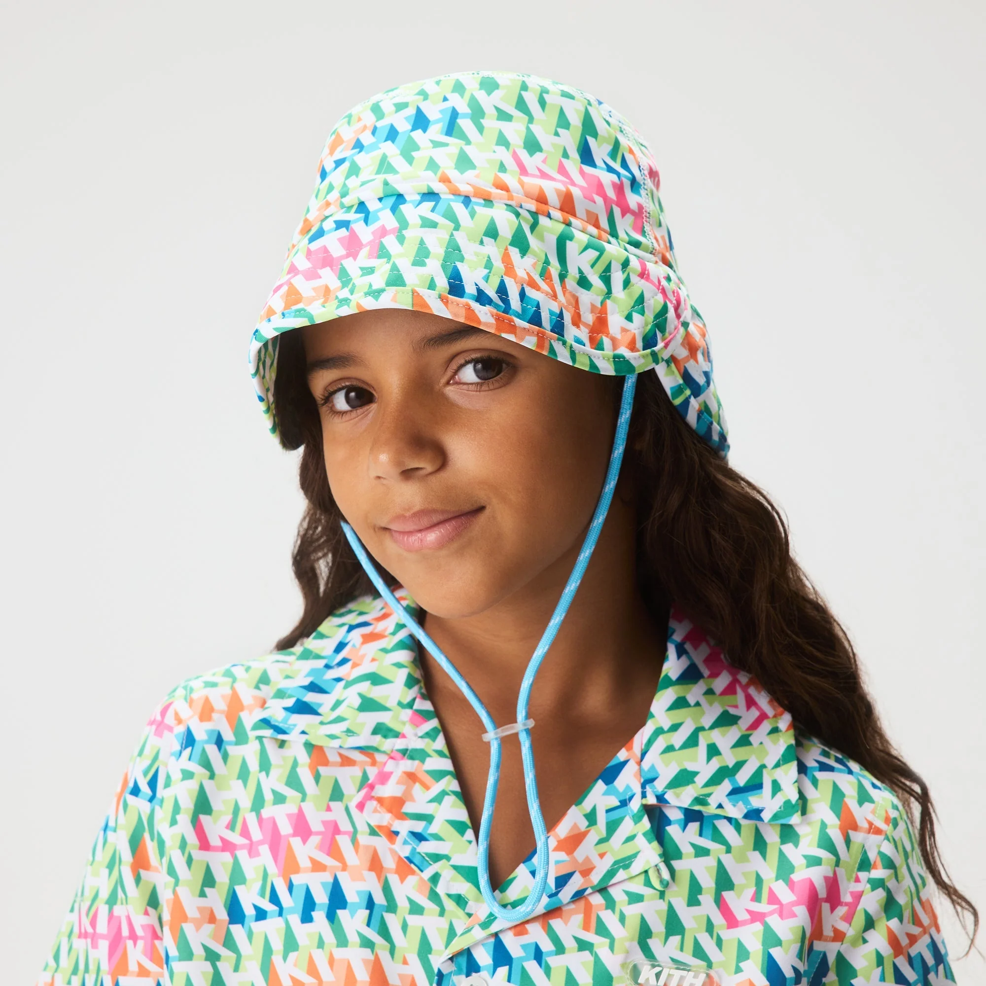 Kith Kids Printed Swim Bucket Hat - Peridot - Image 2