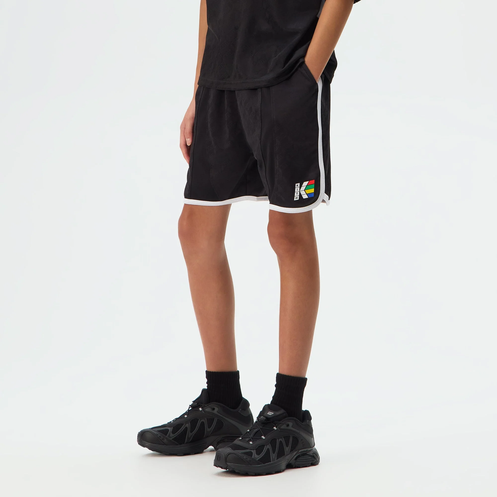 Kith Kids Soccer Jordan Short - Black - Image 2