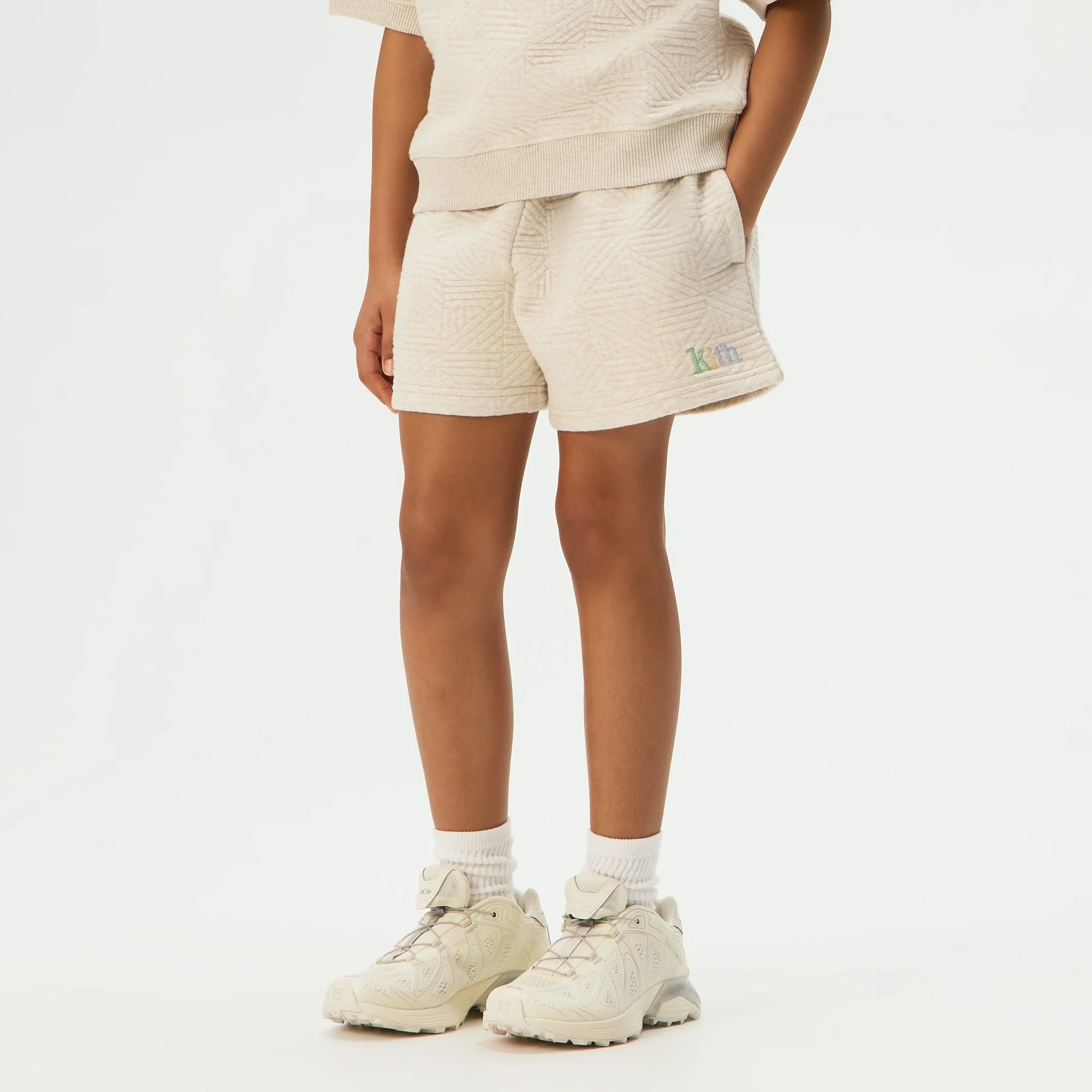 Kith Kids Quilted Liam Short - Sandy Heather - Image 2