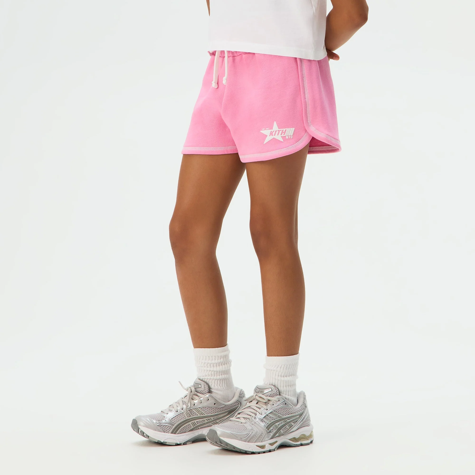 Kith Kids Contrast Stitch Logo Sadie Short - Caladium - Image 2