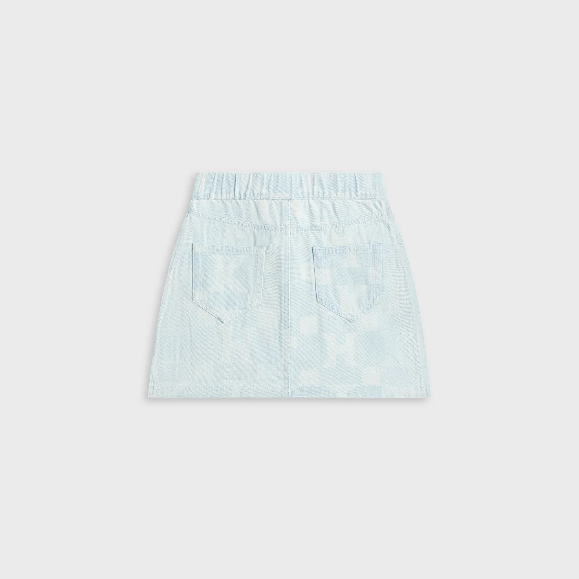 Kith Kids Monogram Denim Skirt - Opal Light Wash - Image 3