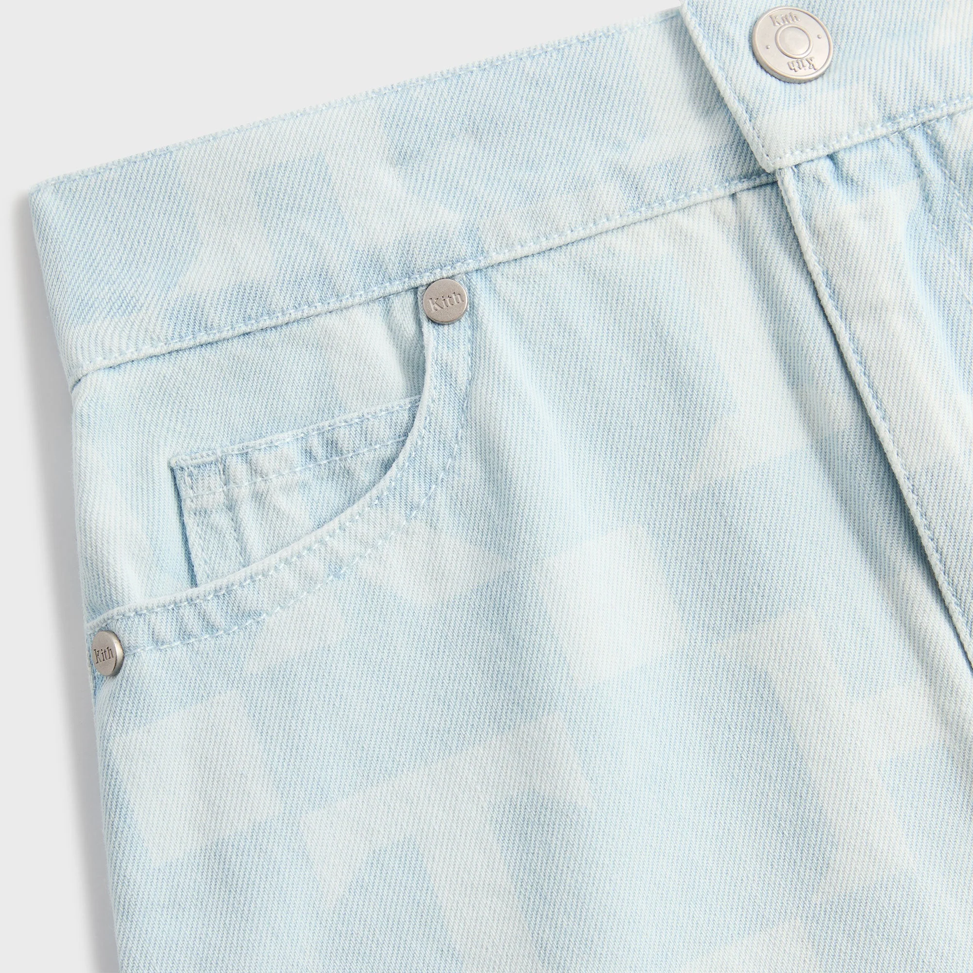 Kith Kids Monogram Denim Skirt - Opal Light Wash - Image 4