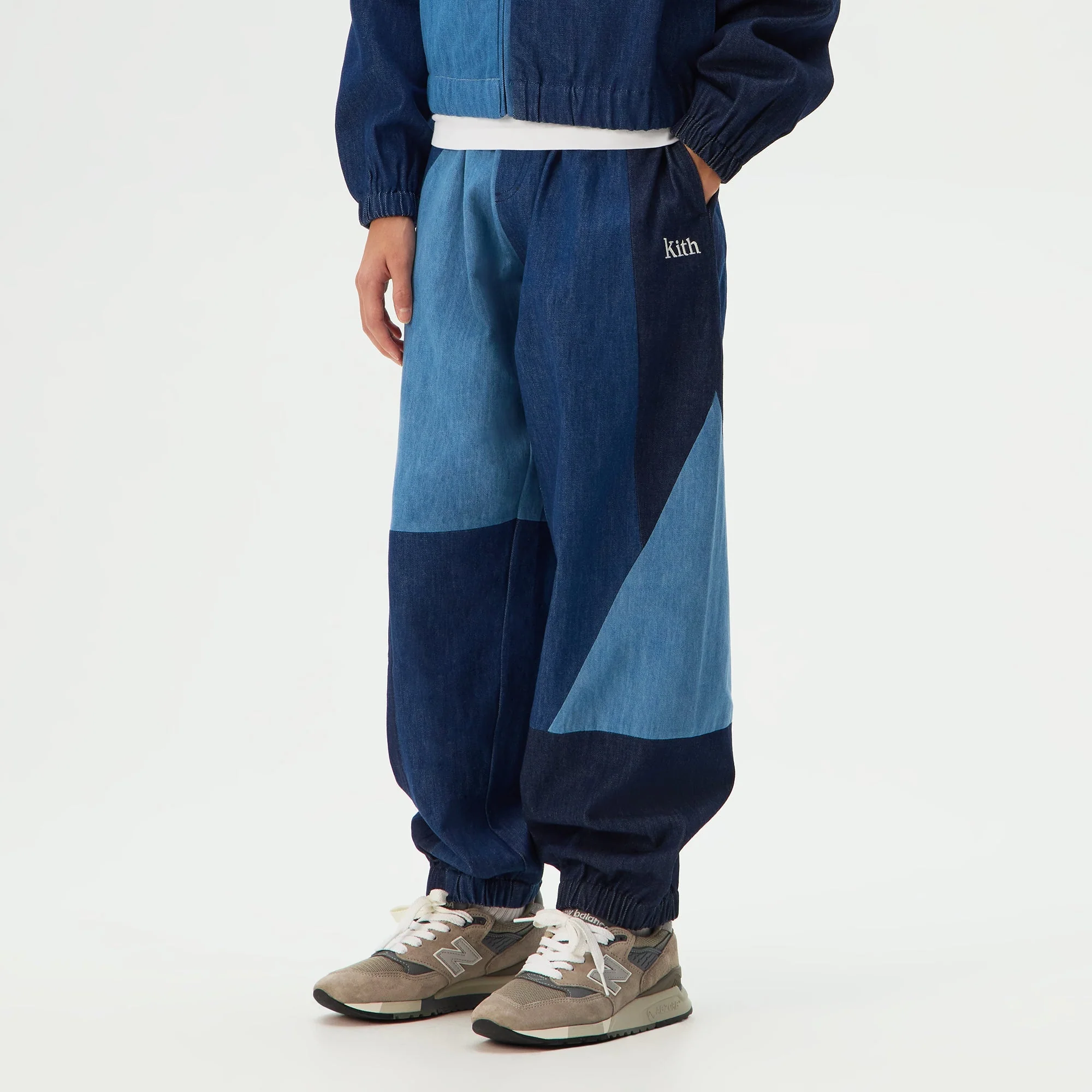 Kith Kids Patchwork Denim Milo Track Pant -  Multi - Image 2