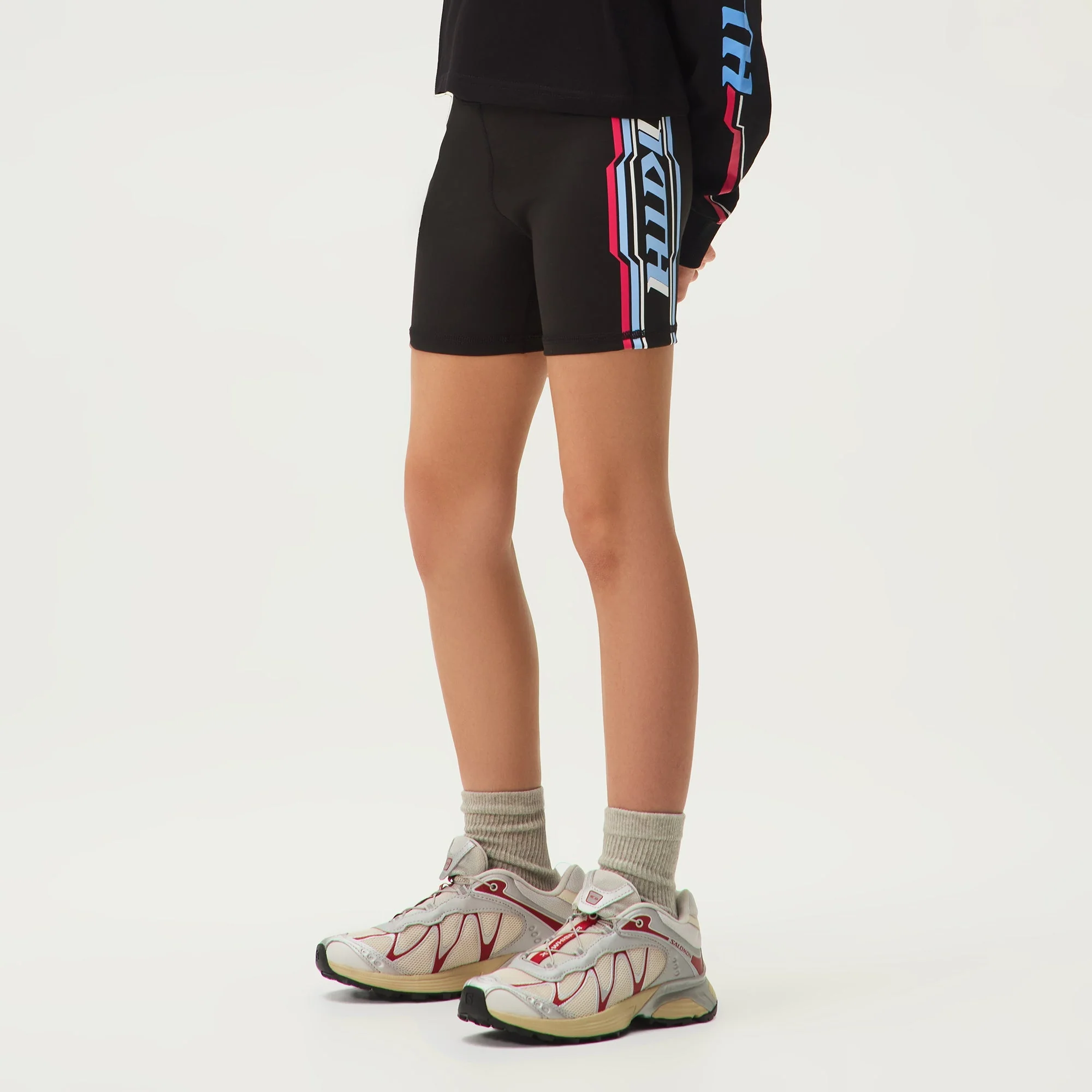 Kith Kids Retro Moto Active Biker Short - Black - Image 2