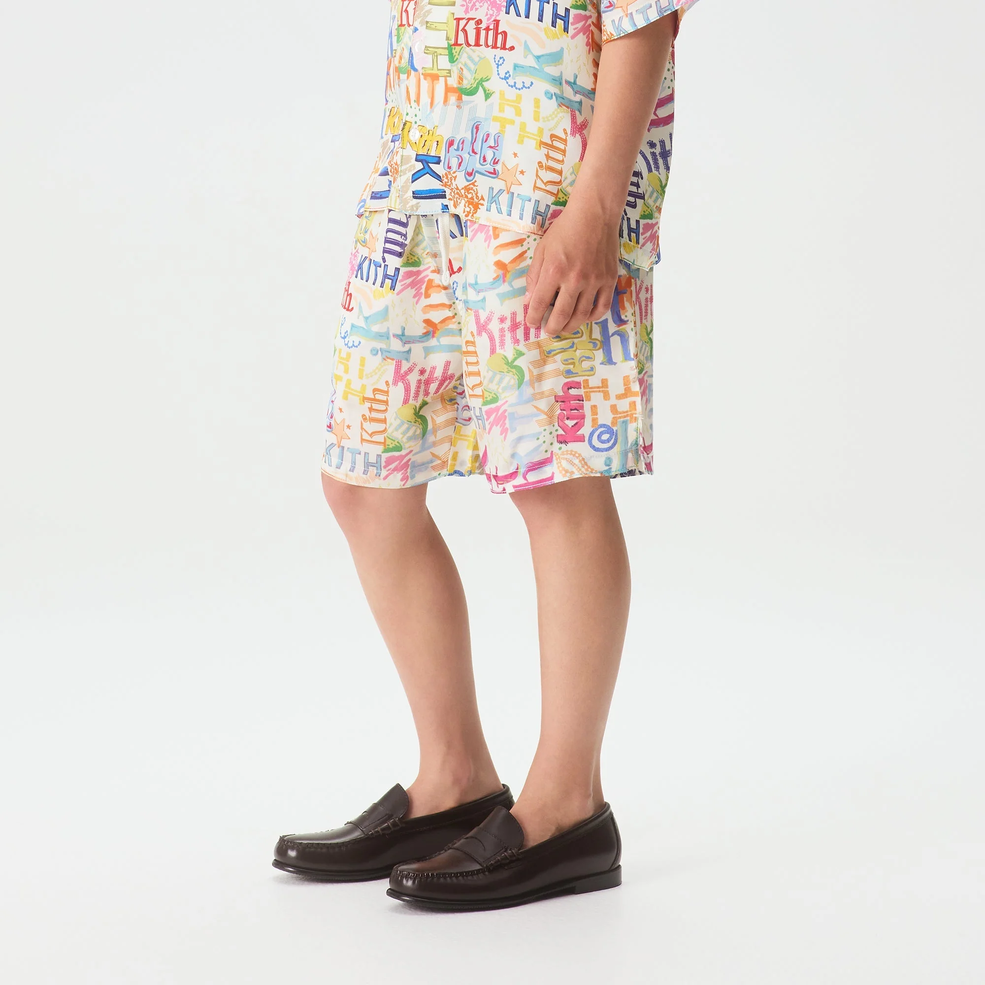Kith Kids Thompson Camp Sketched Monogram Short - Silk - Image 2
