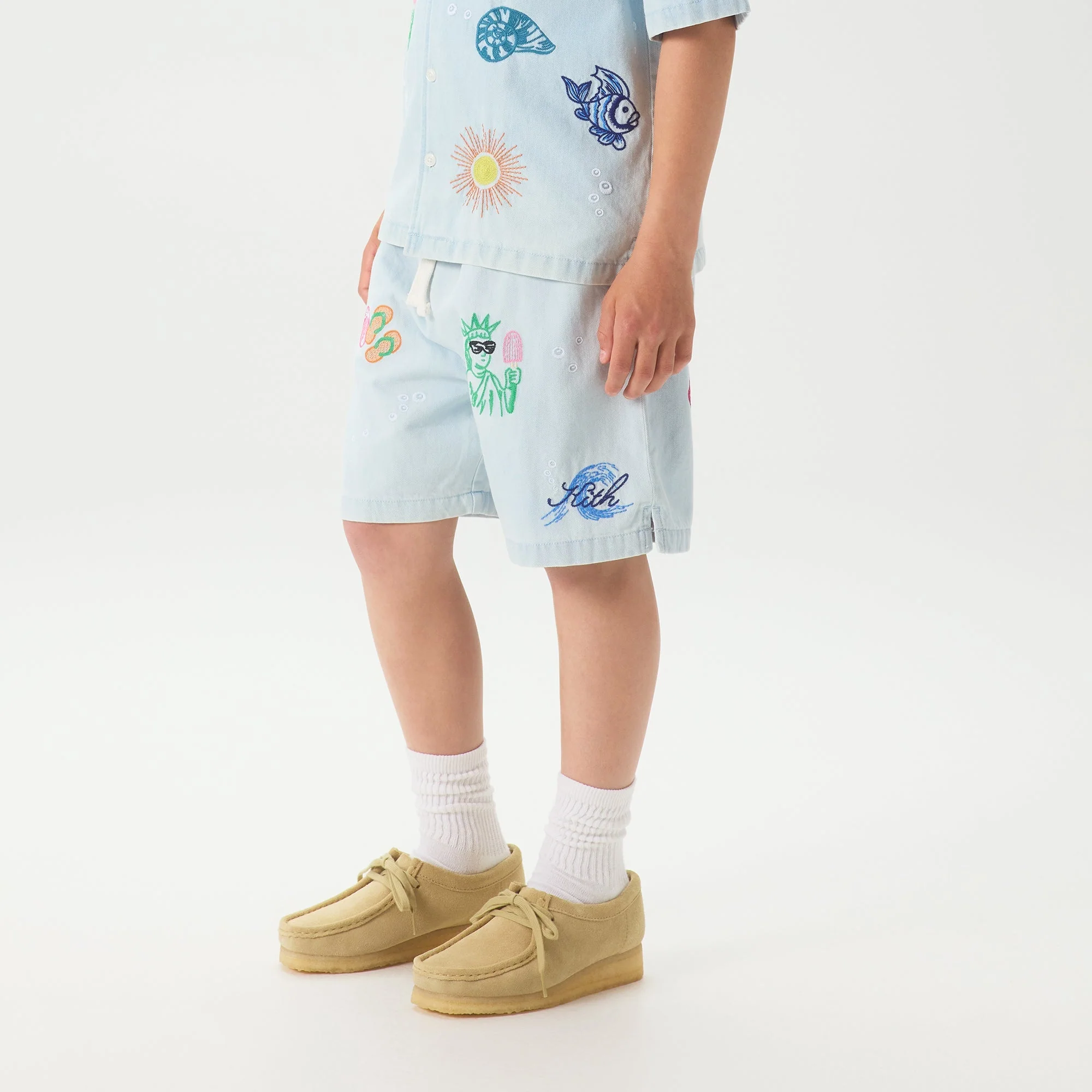 Kith Kids Novelty Thompson Camp Short - Light Indigo - Image 2