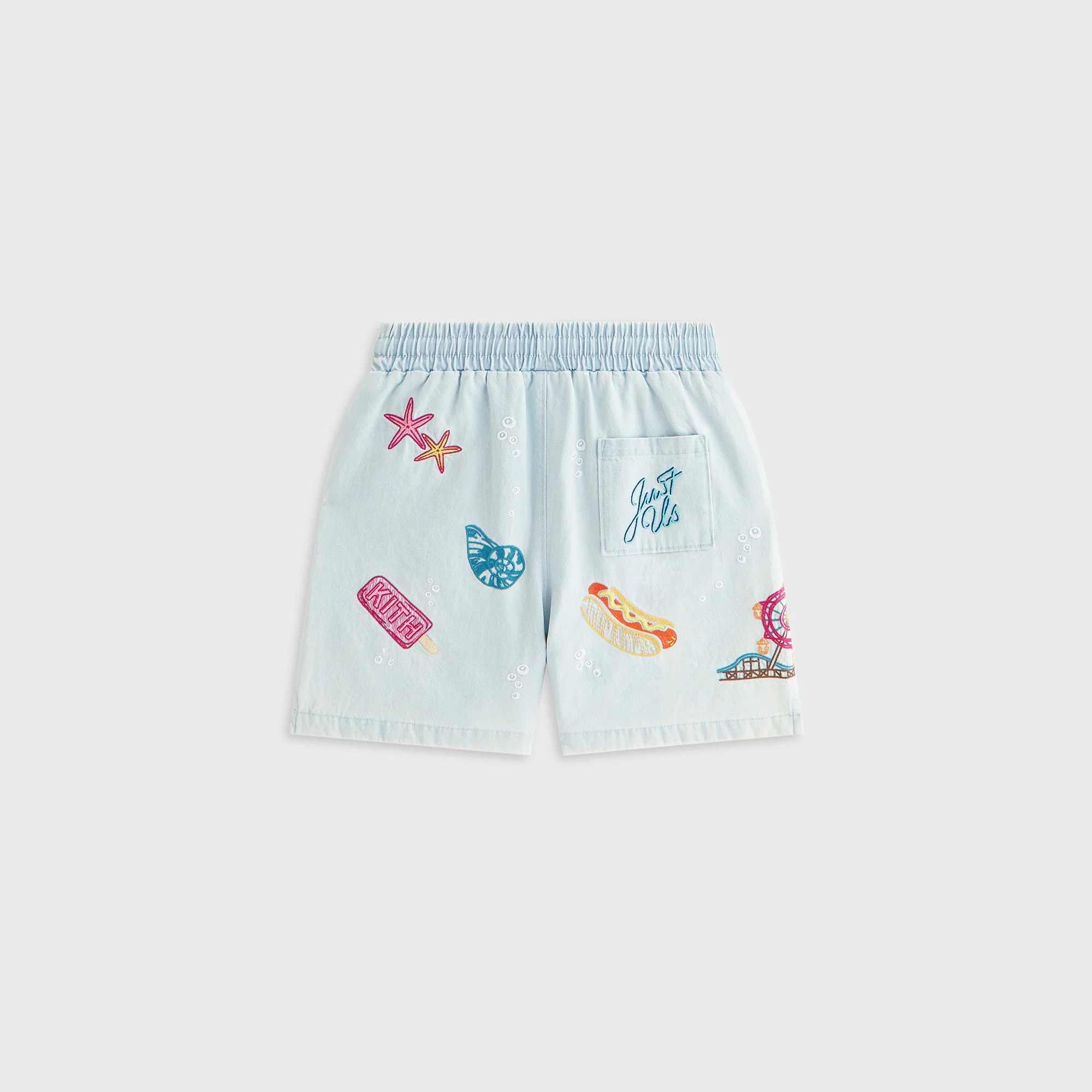 Kith Kids Novelty Thompson Camp Short - Light Indigo - Image 3