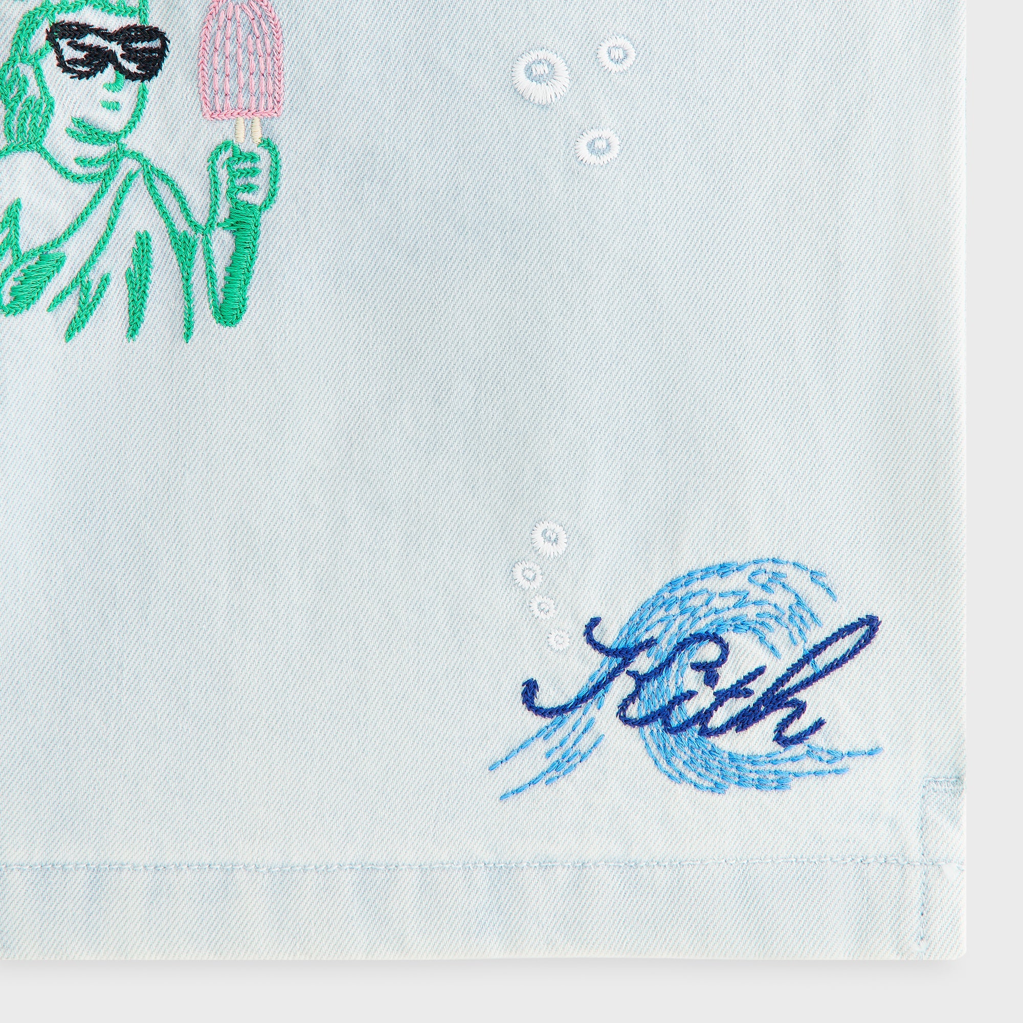 Kith Kids Novelty Thompson Camp Short - Light Indigo - Image 4